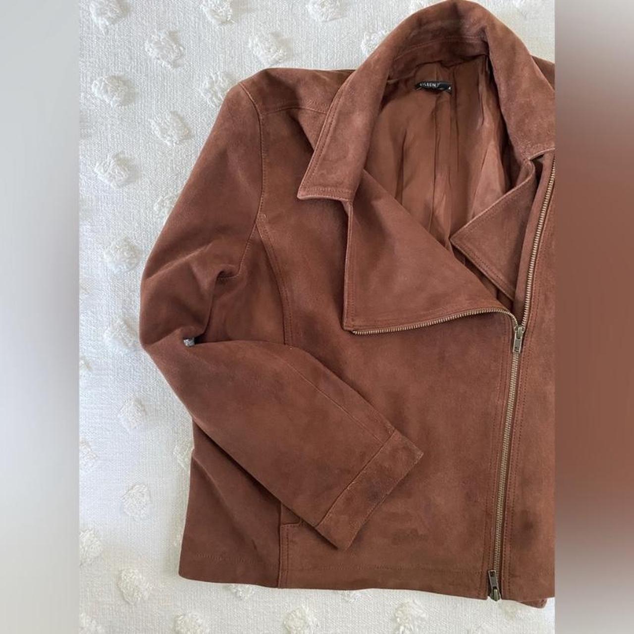 Eileen fisher 2024 suede moto jacket