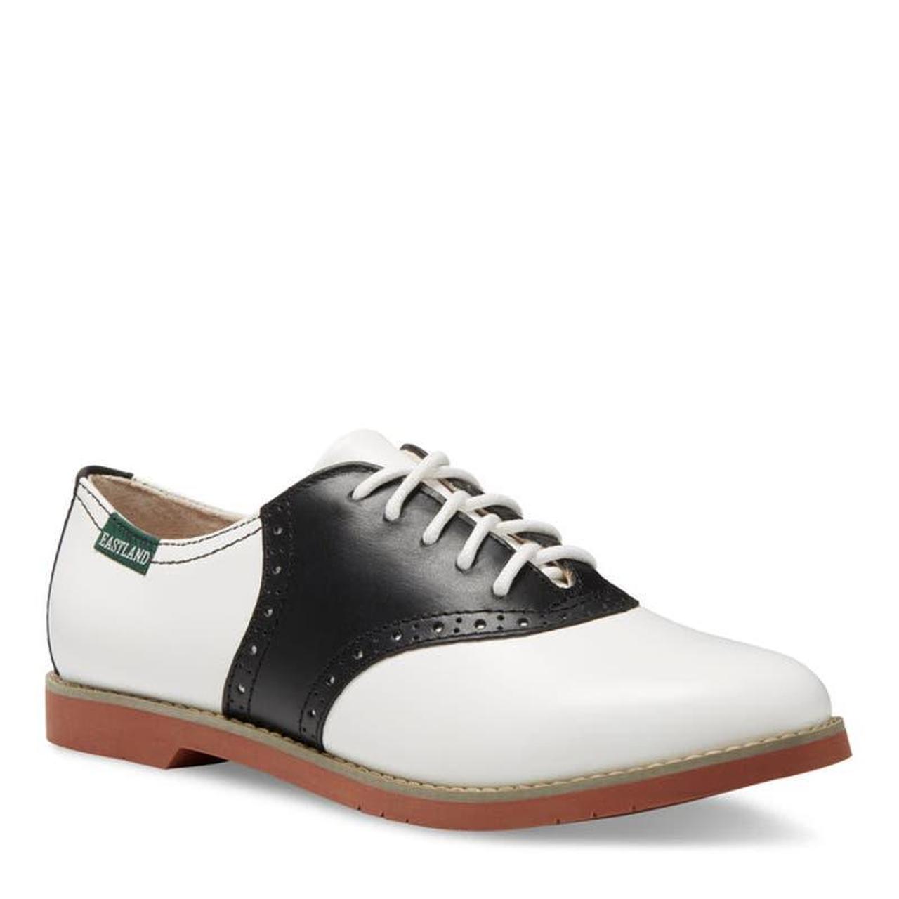 Womens black and hot sale white saddle oxfords