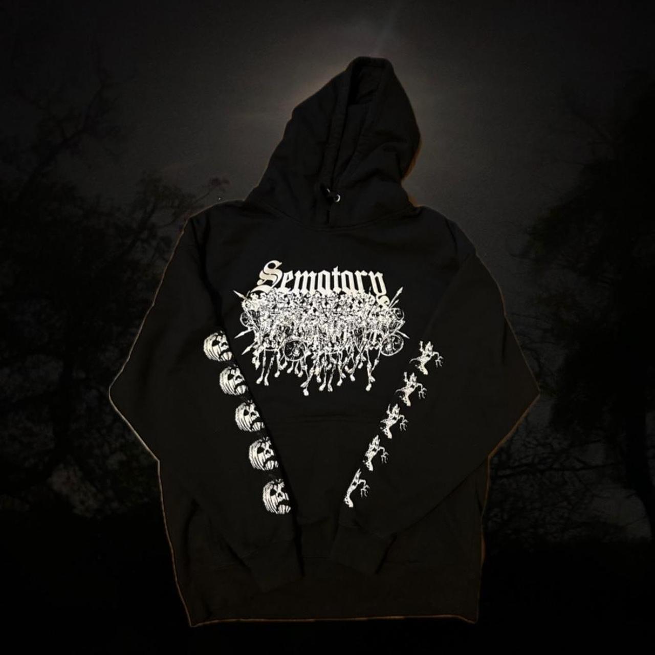 🎃🪦 RARE SEMATARY HOODIE 🪦🎃 XL WILL ASLO TRADE FOR... - Depop