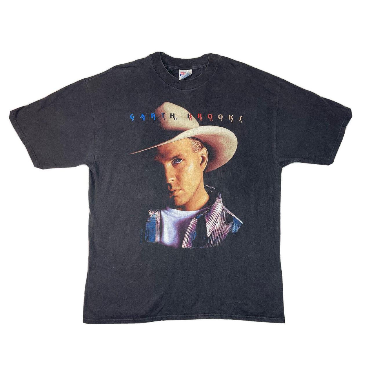 Vintage 1996 Garth Brooks 'Fresh outlet Horses World Tour' Hanes Single stitch T-Shirt