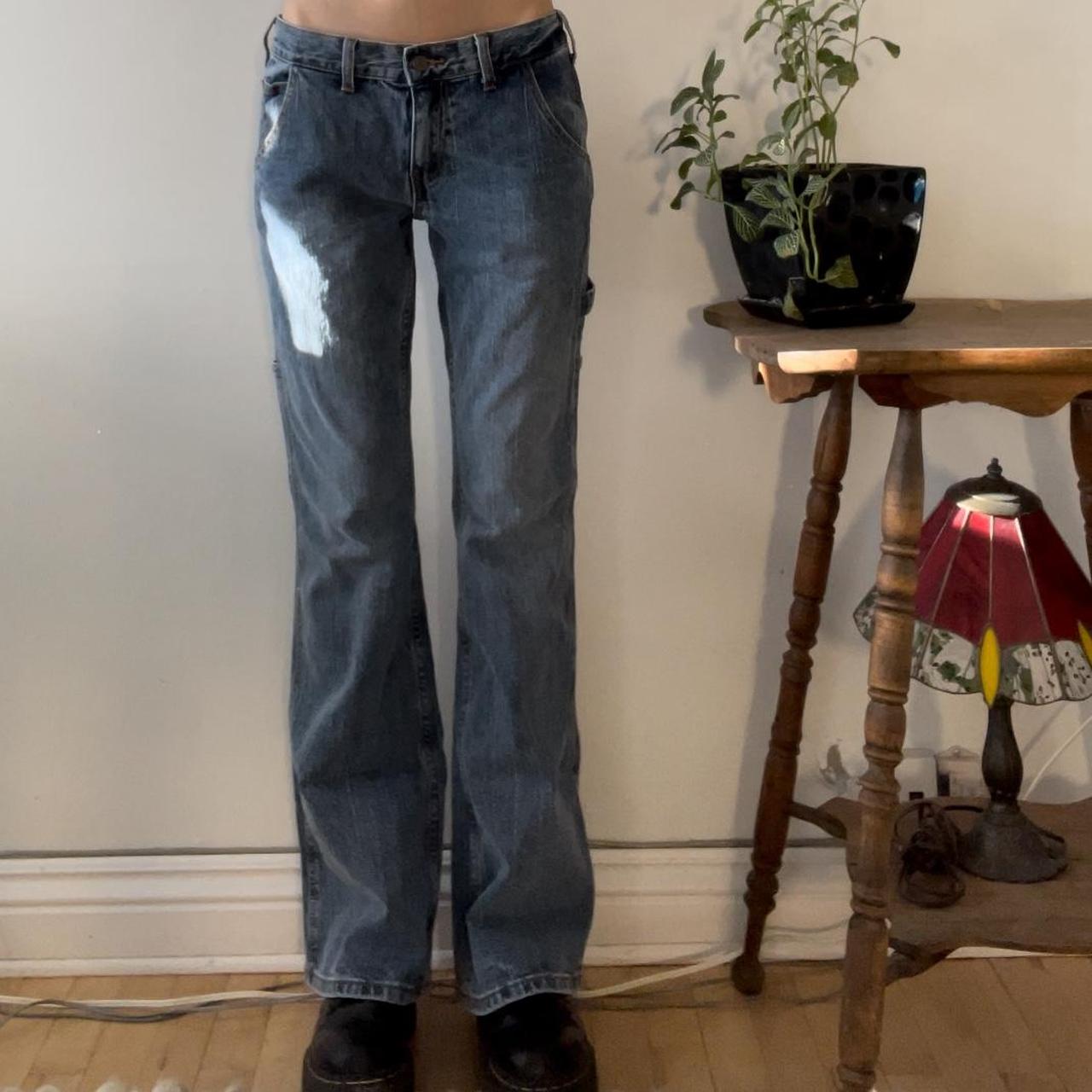 Low rise flare jeans 💙 From brandy melville Size... Depop