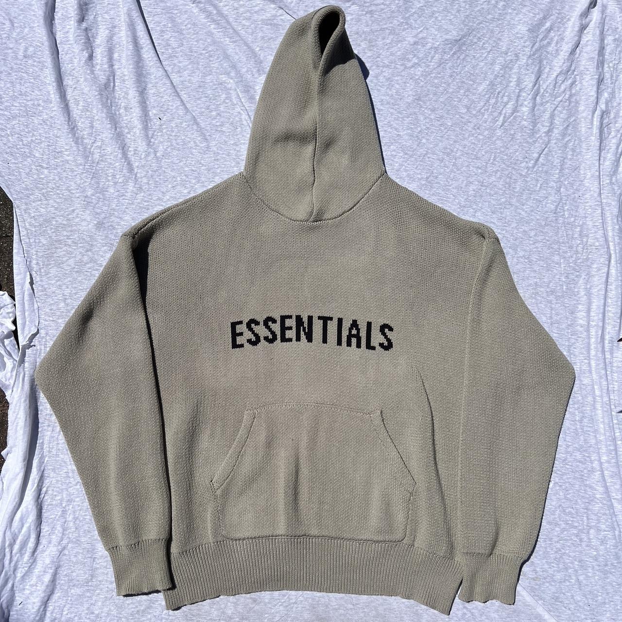 Fear of God FOG Essentials Knit Hoodie Size M OFFERS... - Depop