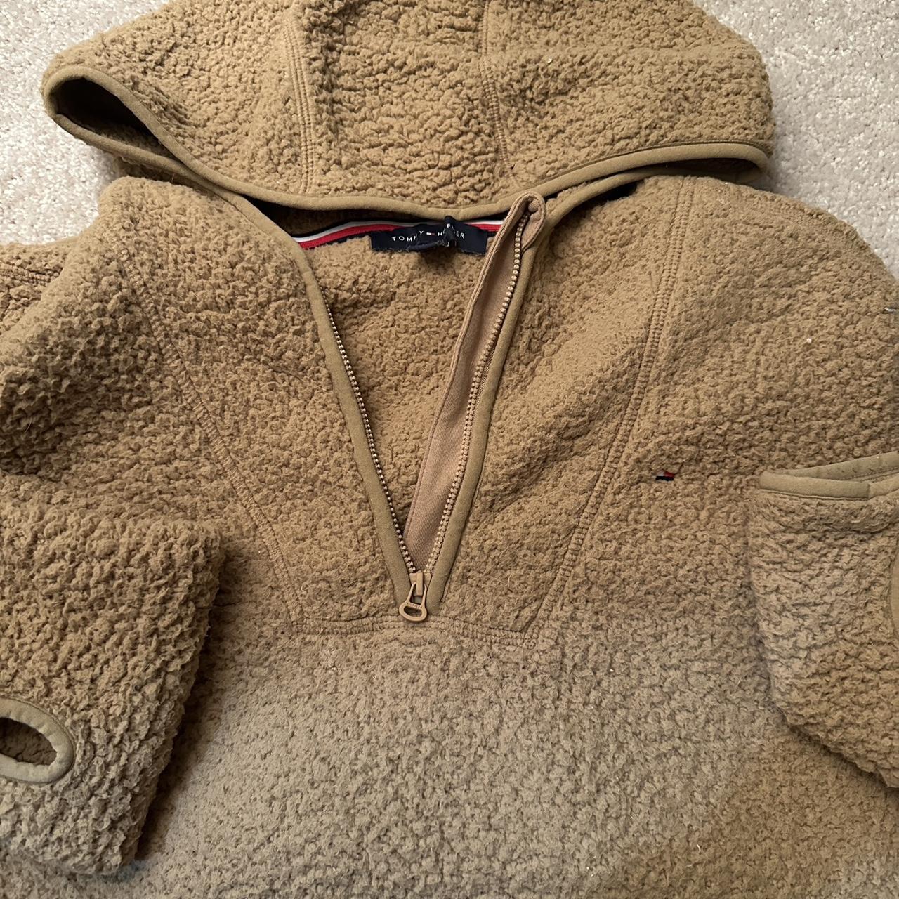 Tommy hilfiger half 2024 zip teddy hoodie