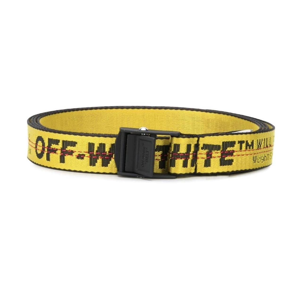 OFF-WHITE Mini Industrial Logo Belt - Depop