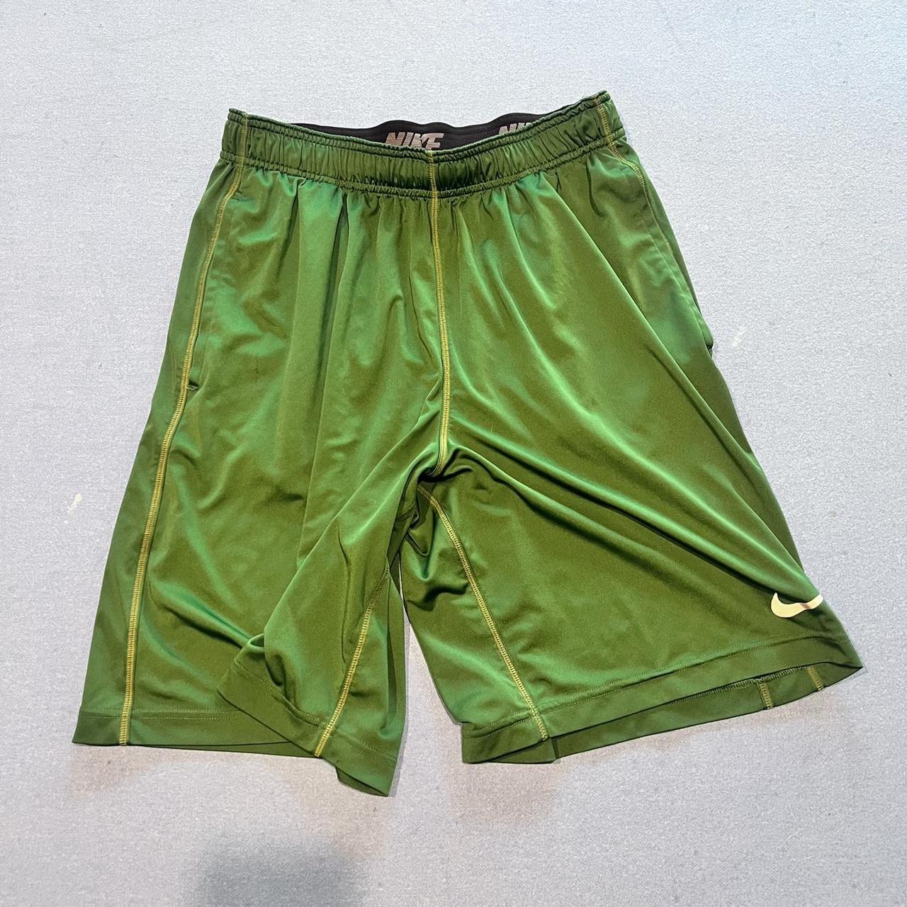 Green Nike Shorts 🟢 Not sure about size, should be... - Depop