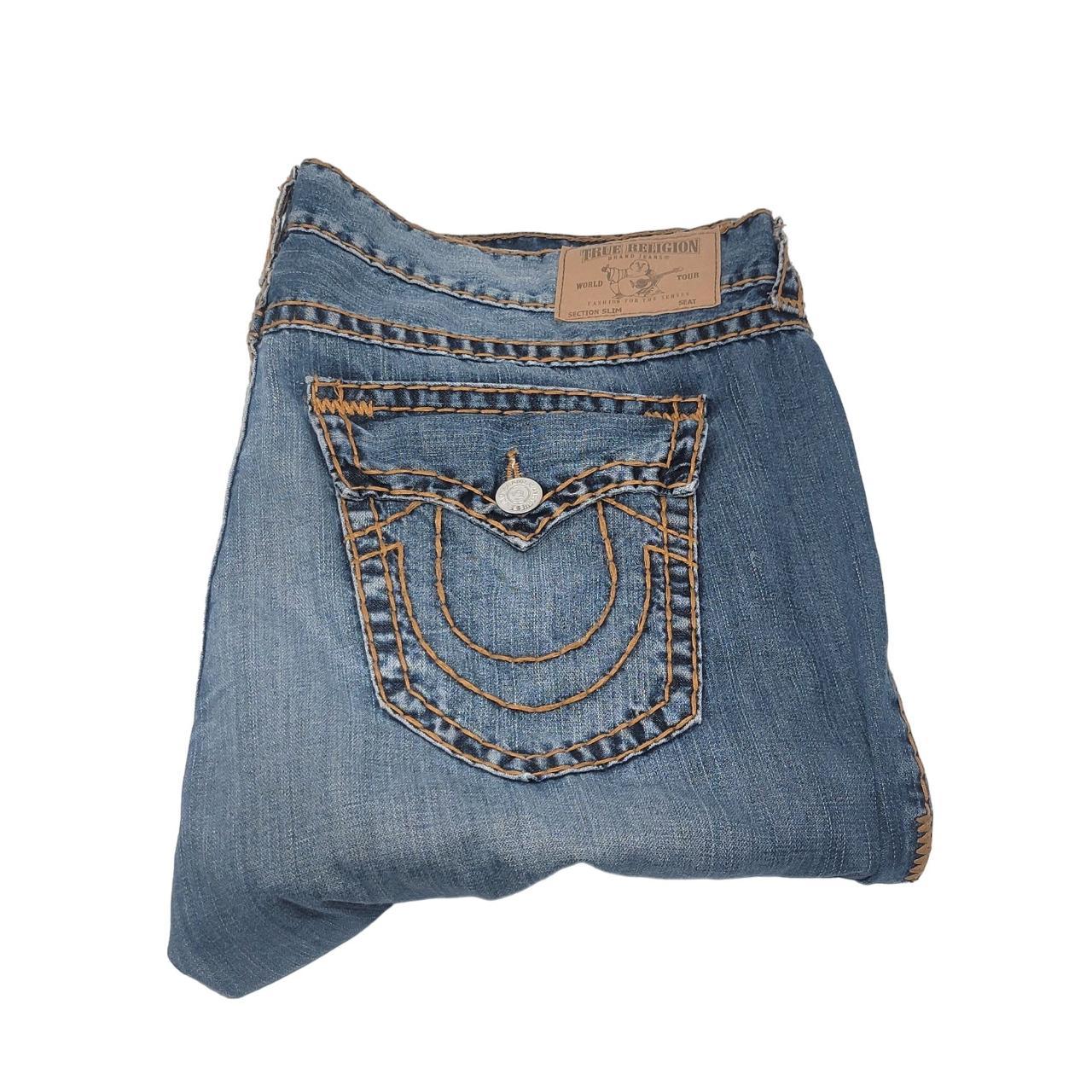 These Men's True Religion Jeans are in Very Good... Depop