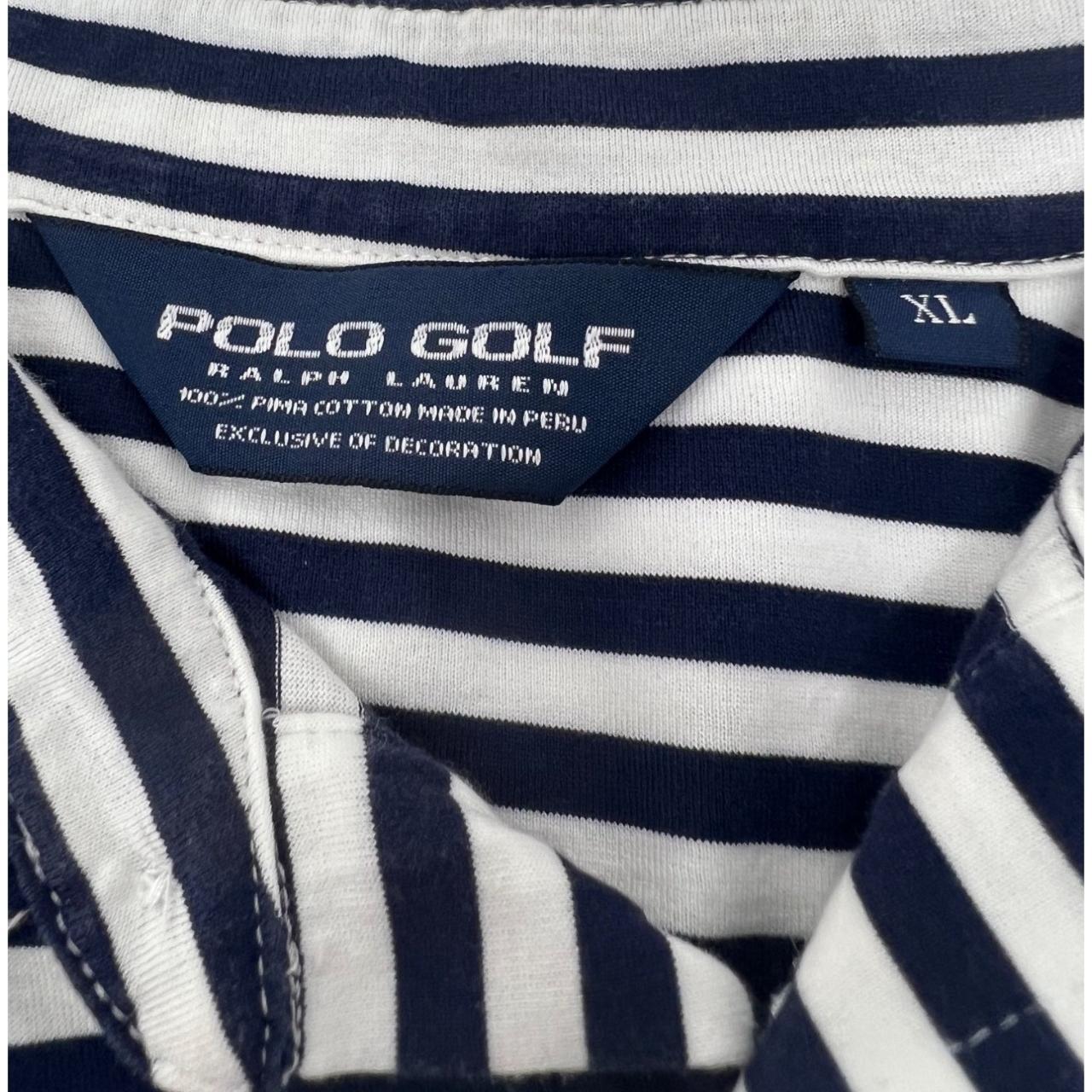 Polo Ralph Lauren Men's White and Navy Polo-shirts | Depop