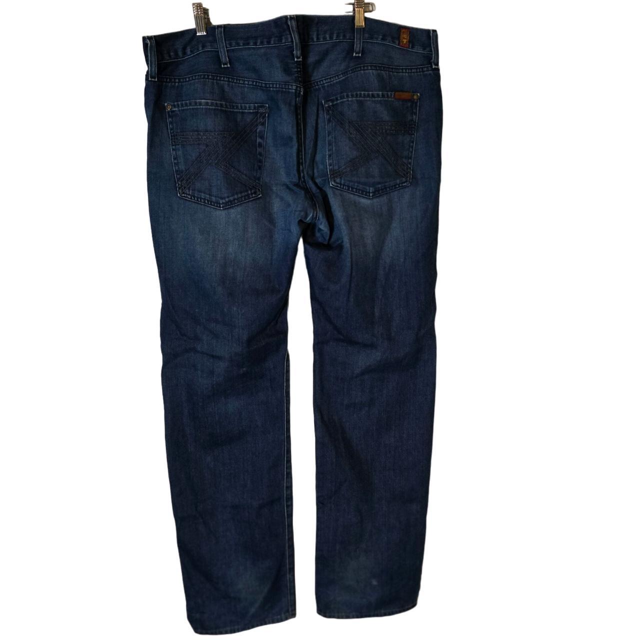 7 For All Mankind Standard Blue Jeans in size 40... - Depop