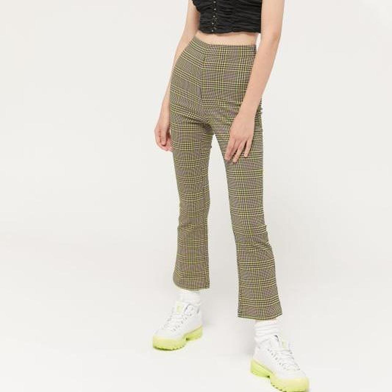 Uo lola plaid sale kick flare pant