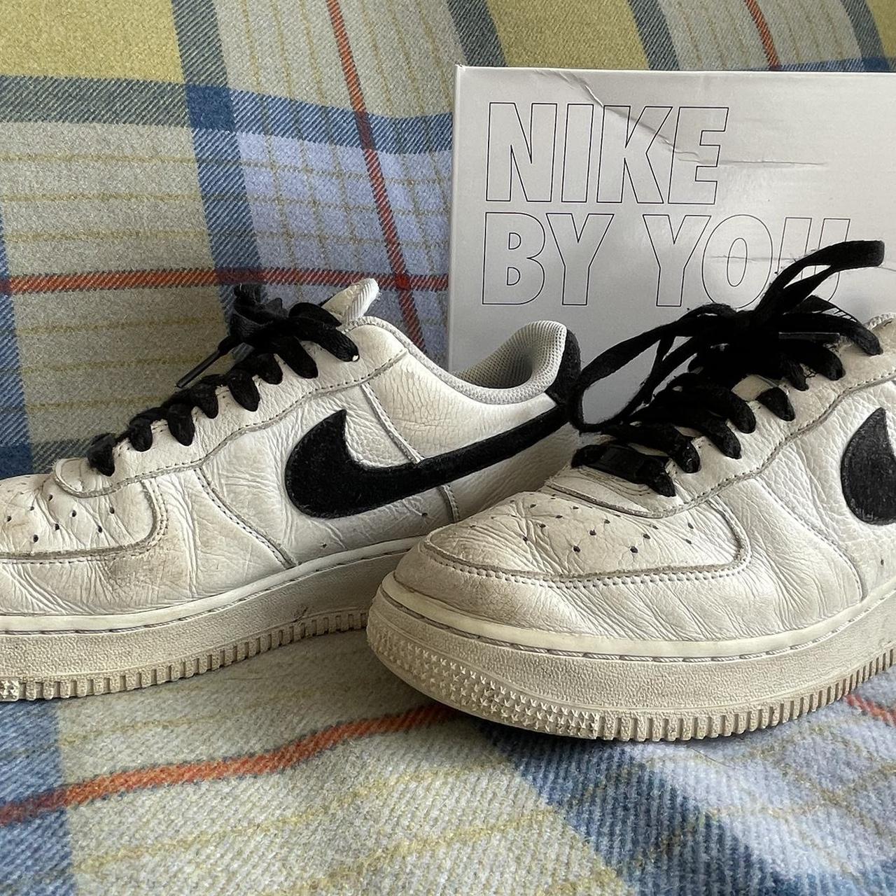 Men’s Nike airforces Leather is slightly dirty and... - Depop