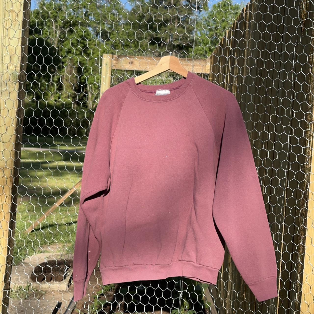 Fruit of the Loom Men's Purple Sweatshirt | Depop