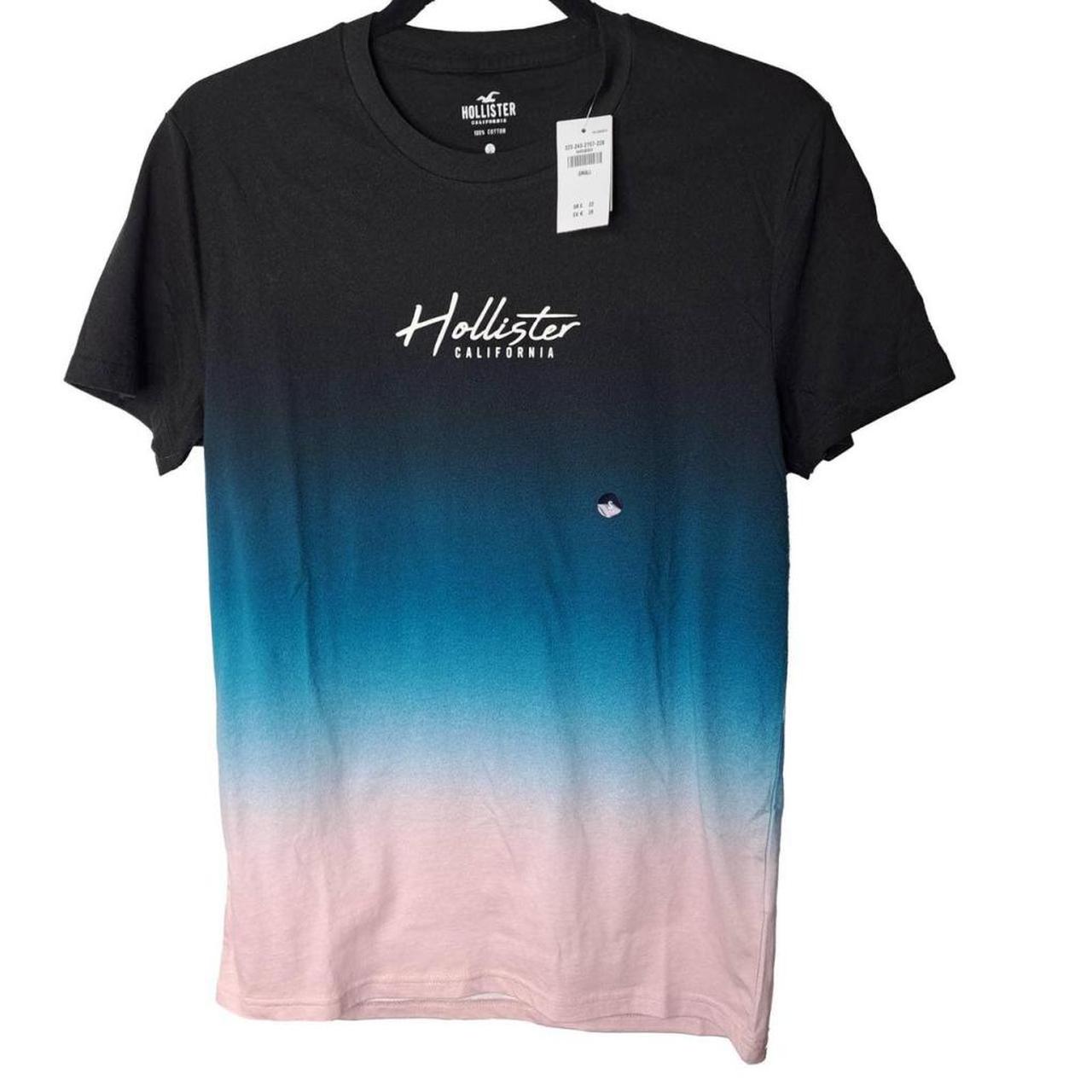 Hollister front logo ombre t-shirt in green