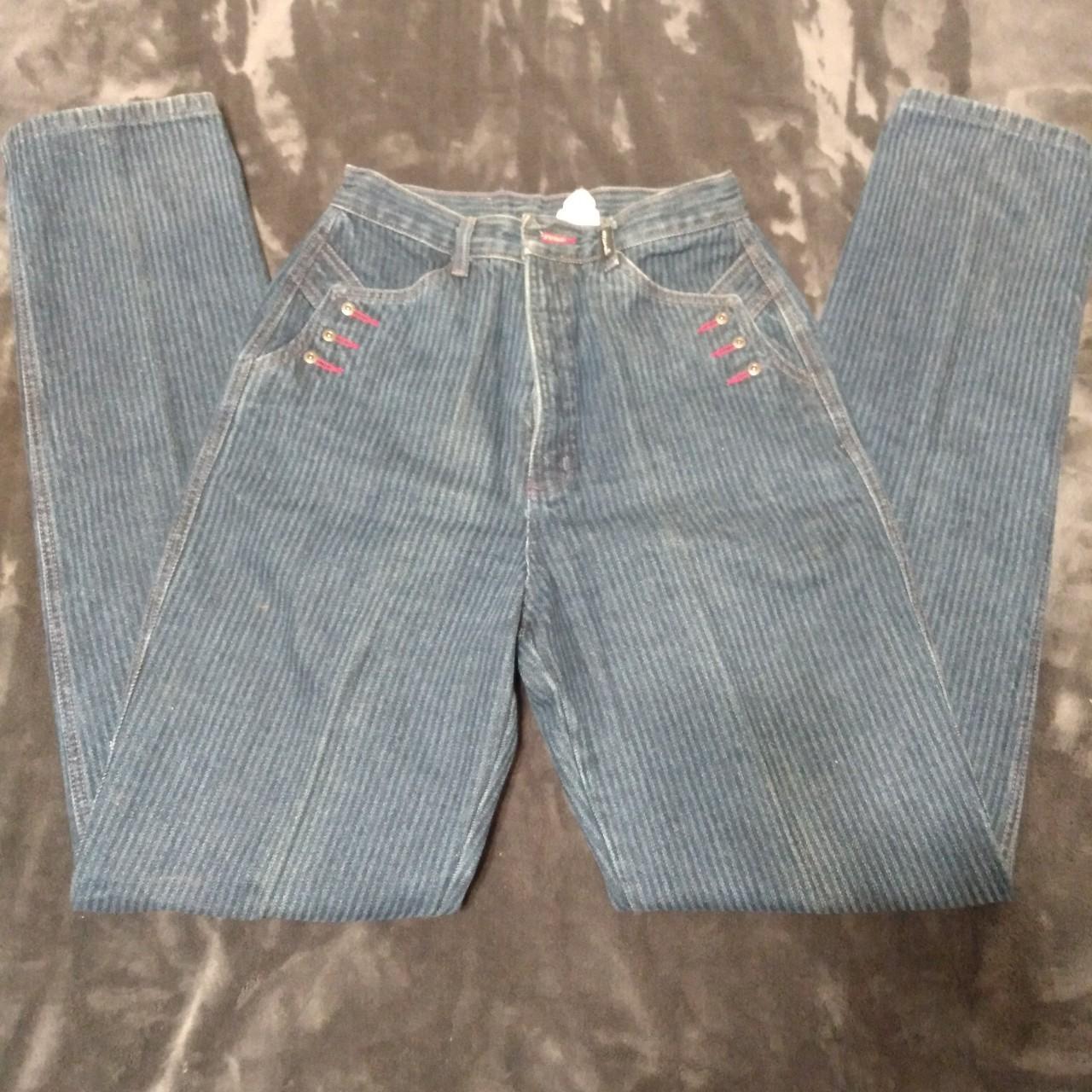 1980s Super High Waist Rockies Western Jeans