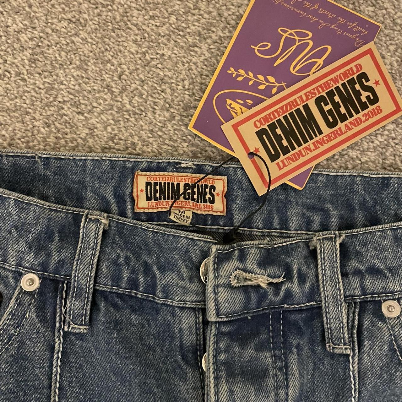 Blue denim crtz jeans Size M Baggy fit Brand new - Depop