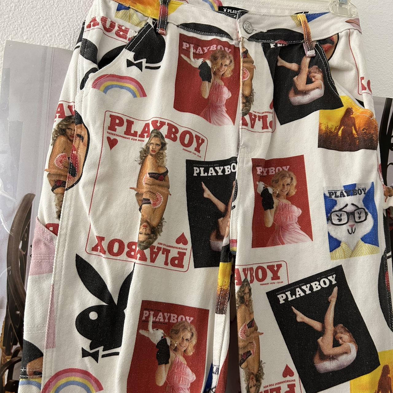 Playboy X Pacsun Magazine Pants Size 28 Depop