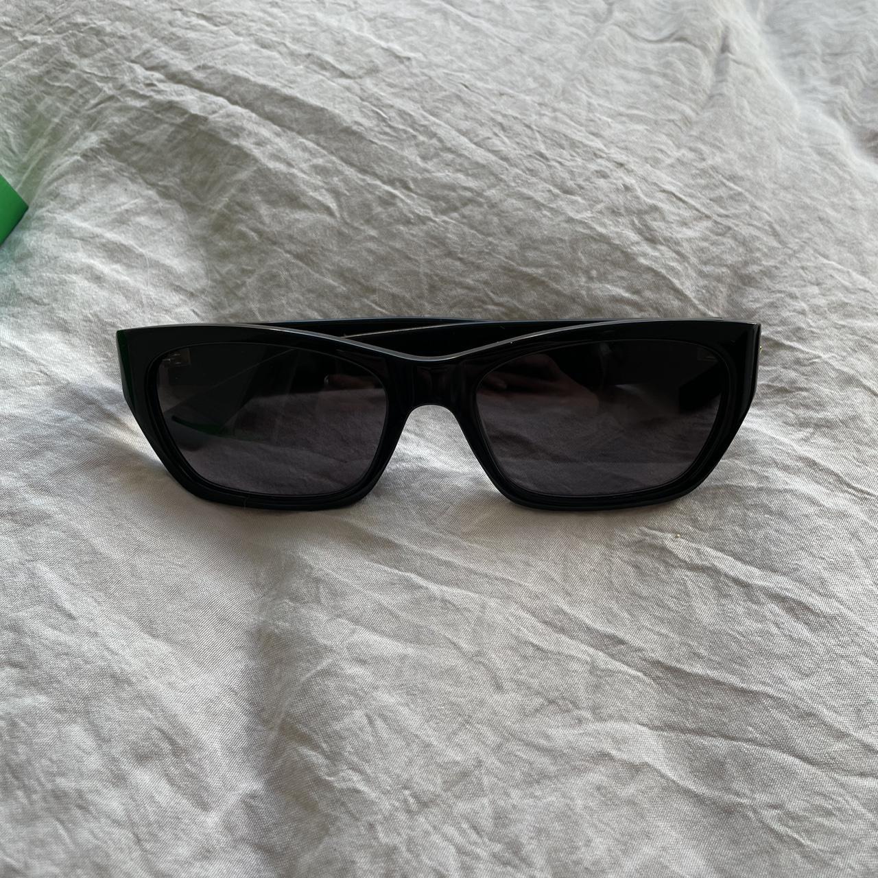 Bottega Veneta BV1143S Sunglasses Black - item has | Depop