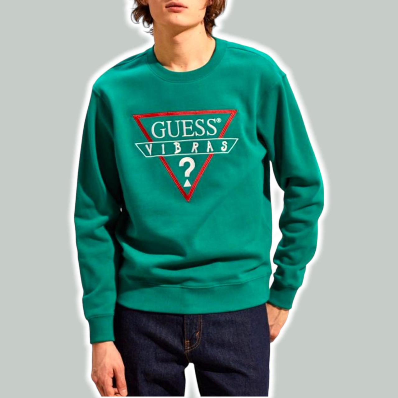 GUESS J BALVIN Vibras Long Sleeve Athletic Crewneck Depop