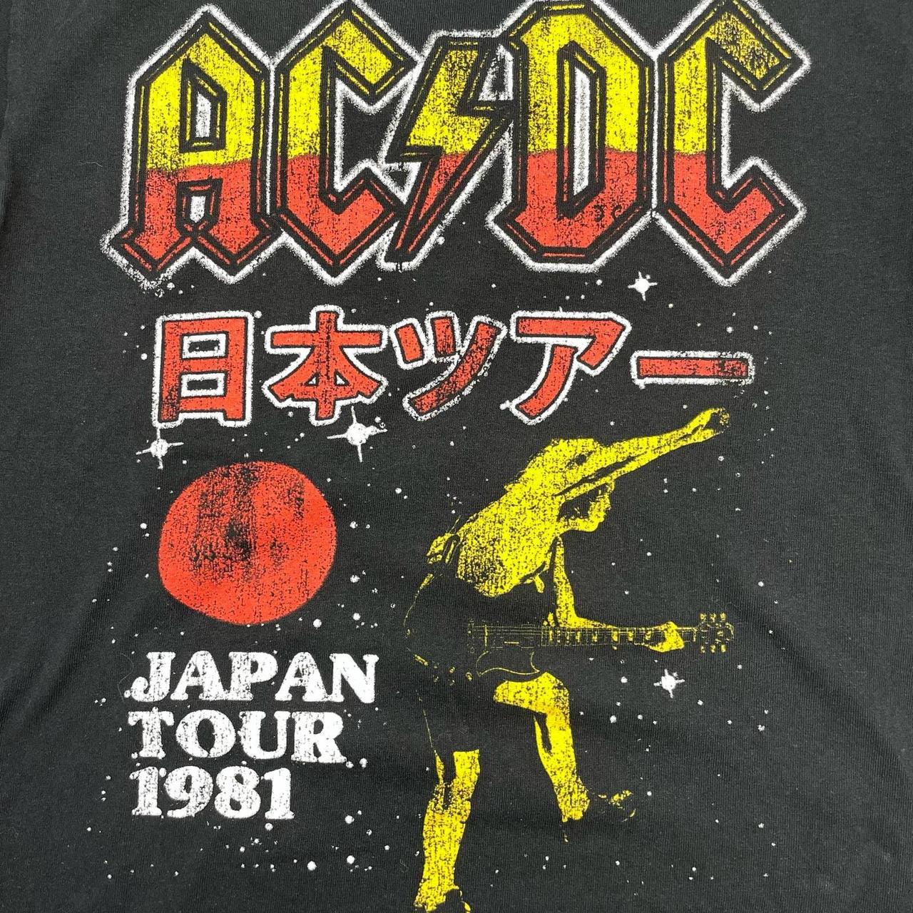 AC/DC Japan Tour 1981 Concert T-shirt Sz Small... - Depop