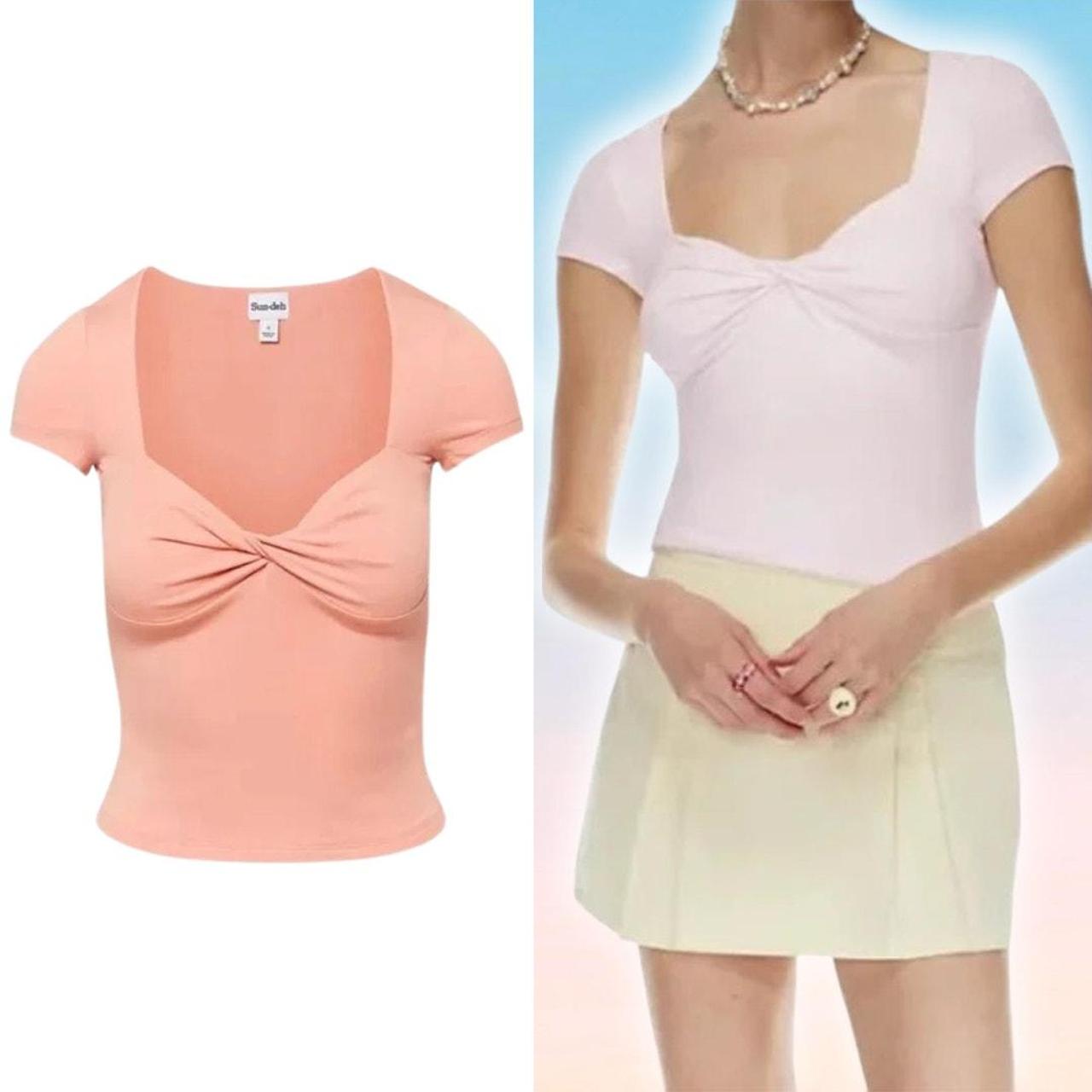 SUNDAY BEST Aritzia Lula Sweetheart Neck Top Sz 2XS | Depop