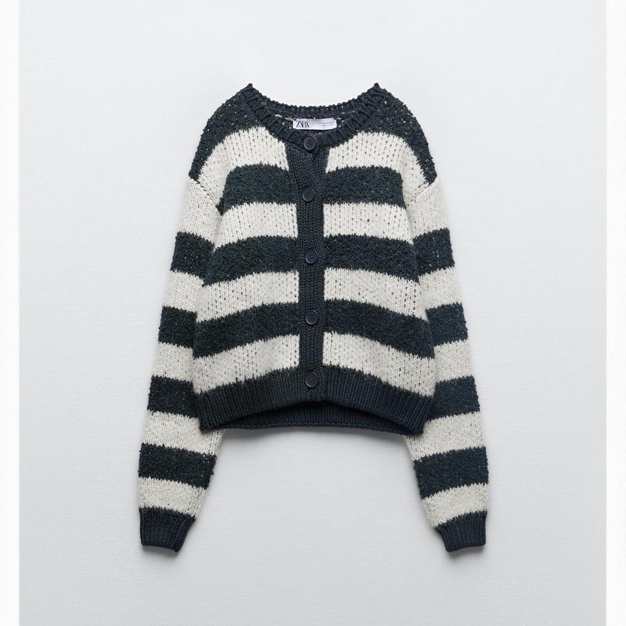 striped cardigan zara