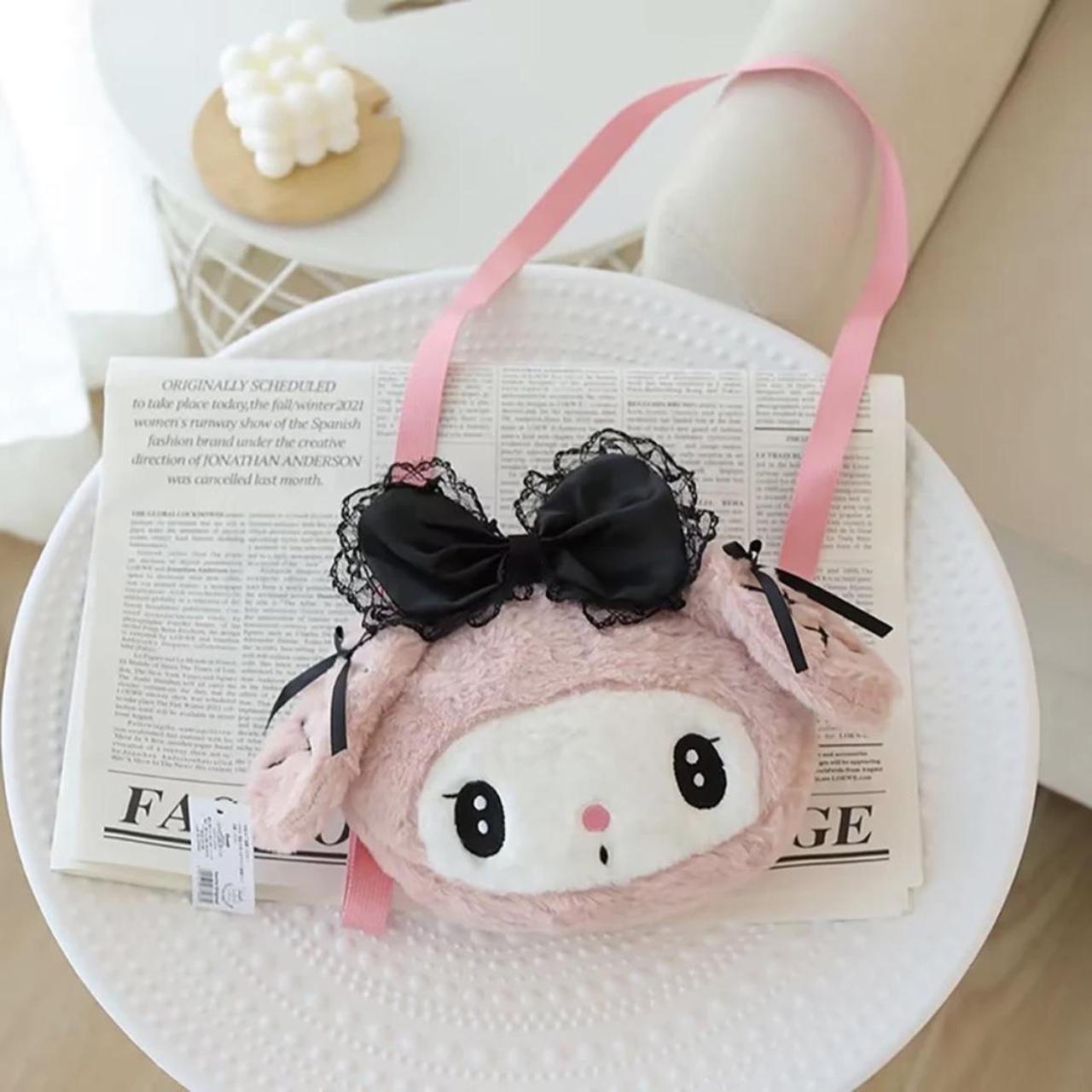 Sanrio My Melody plush backpack gothic lolita - Depop