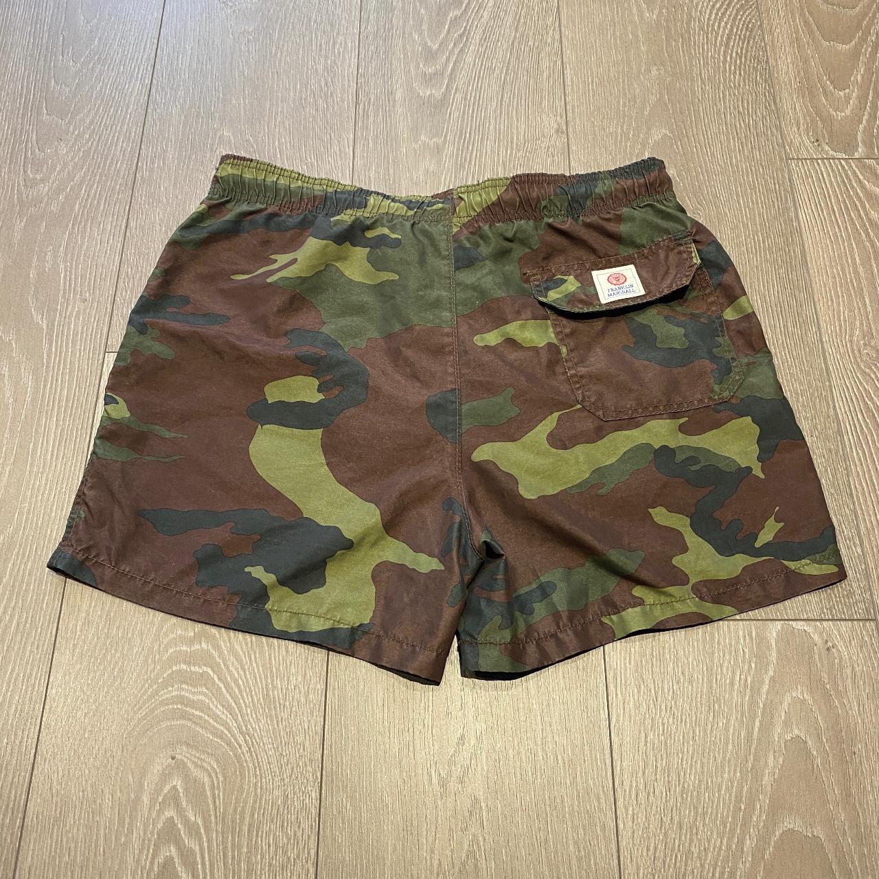 Franklin & Marshall Men's Khaki and Green Swimbriefsshorts Depop