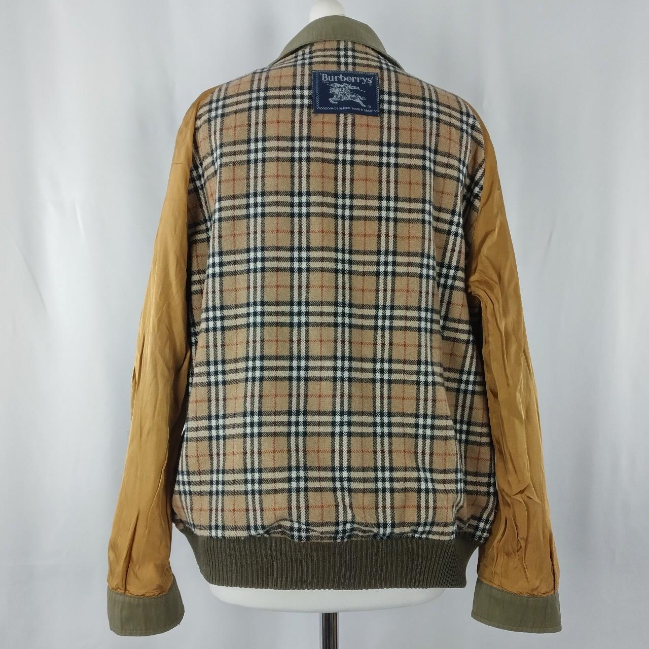 Burberry Men's Khaki and Green Jacket | Depop