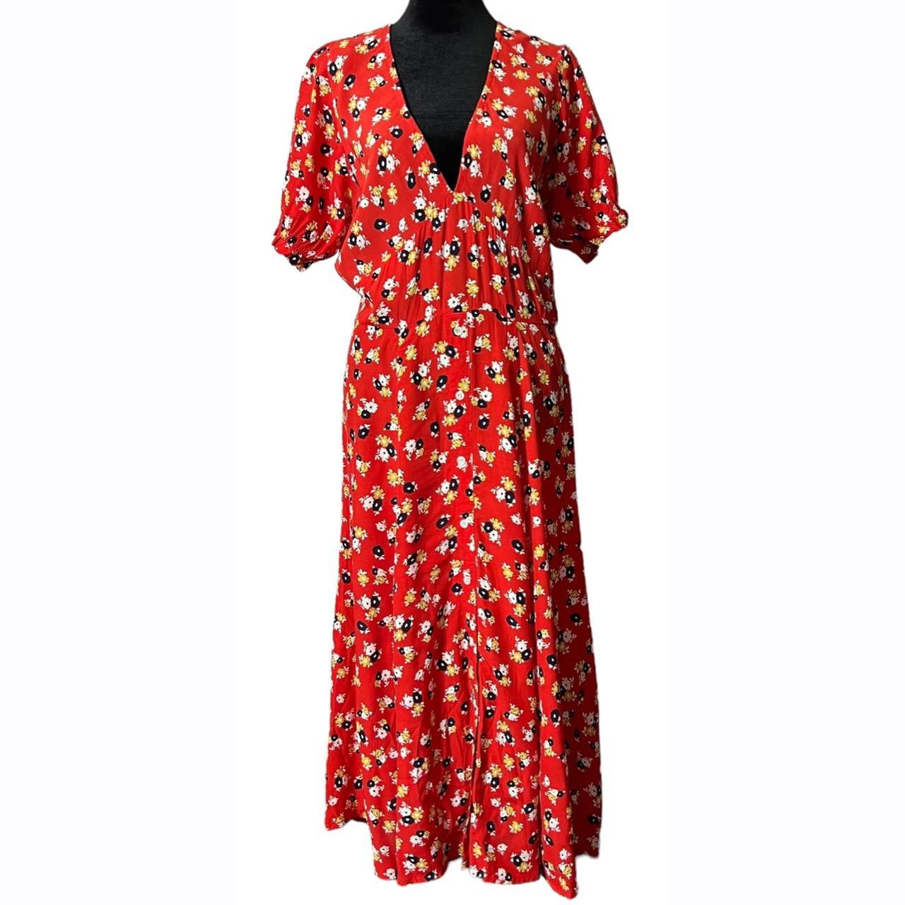 Faithfull ari floral midi dress hotsell