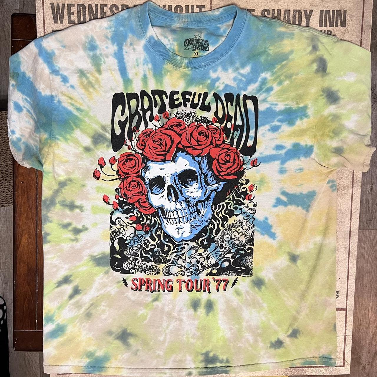 Grateful Dead vintage band tee shirt. Spring tour - Depop