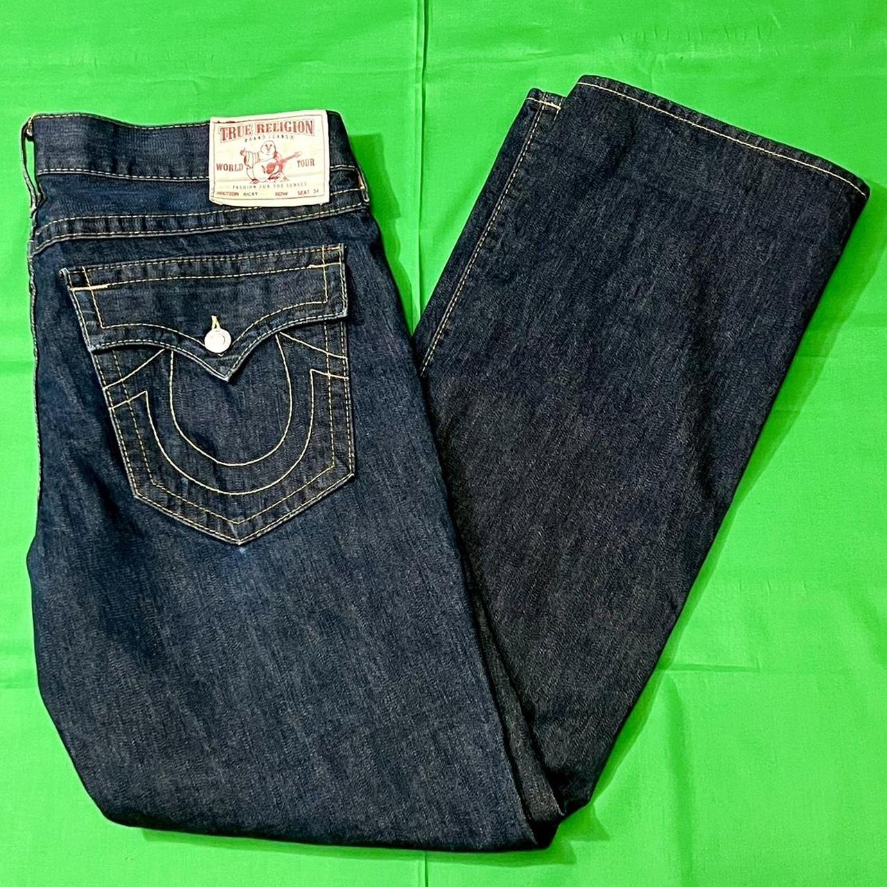 Unisex True Religion jeans Size 38 x 34 Excellent... - Depop