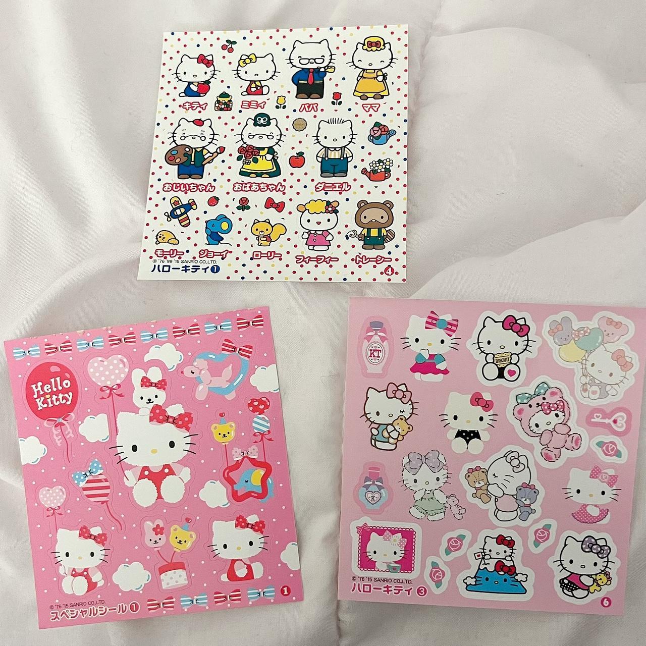 💜 Hello Kitty Sticker Set of 3 pages (the pages are... - Depop