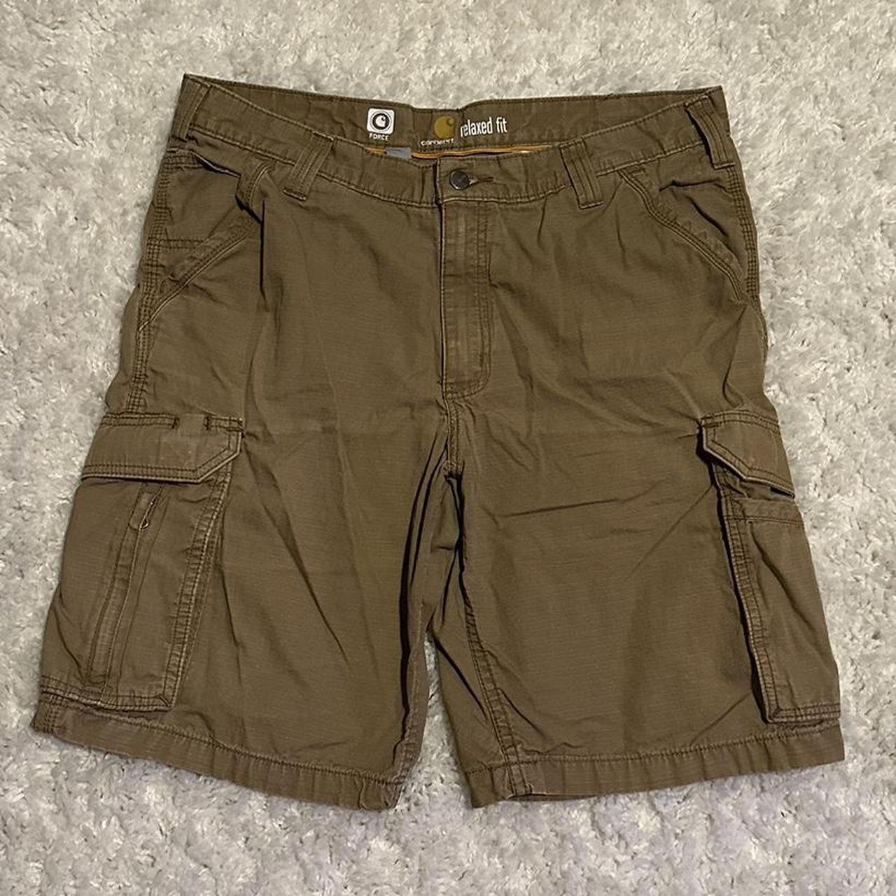 Tan Carhartt Cargo Shorts Size 36 - Depop