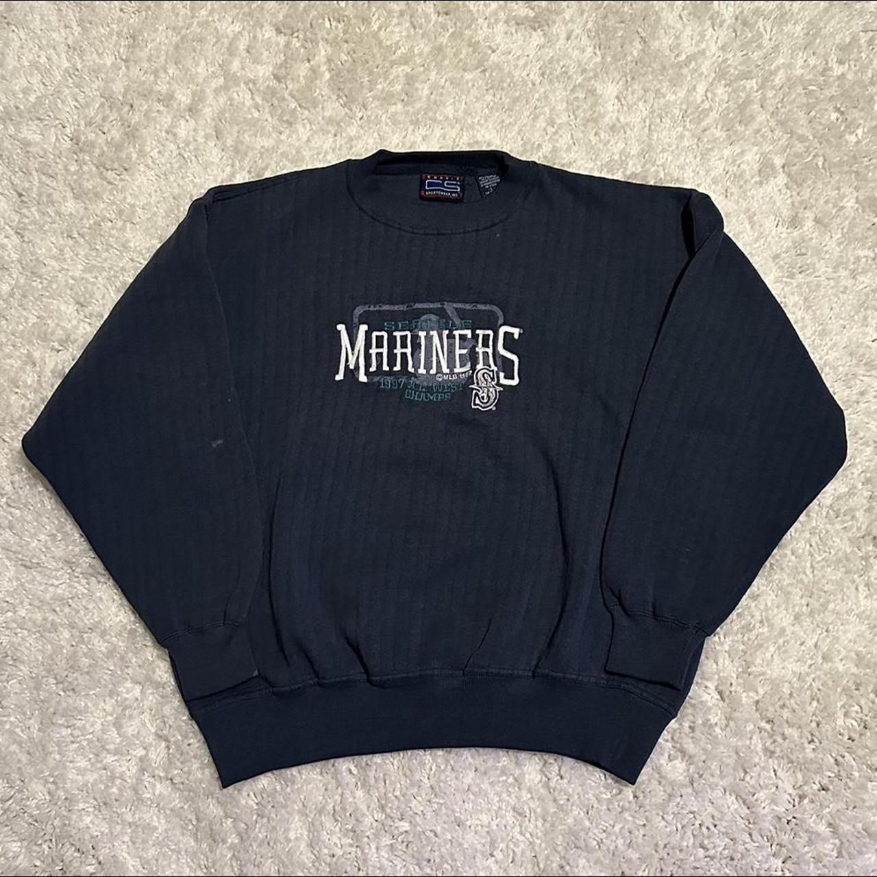 Vintage Seattle Mariners Grey Crew Neck Sweatshirt