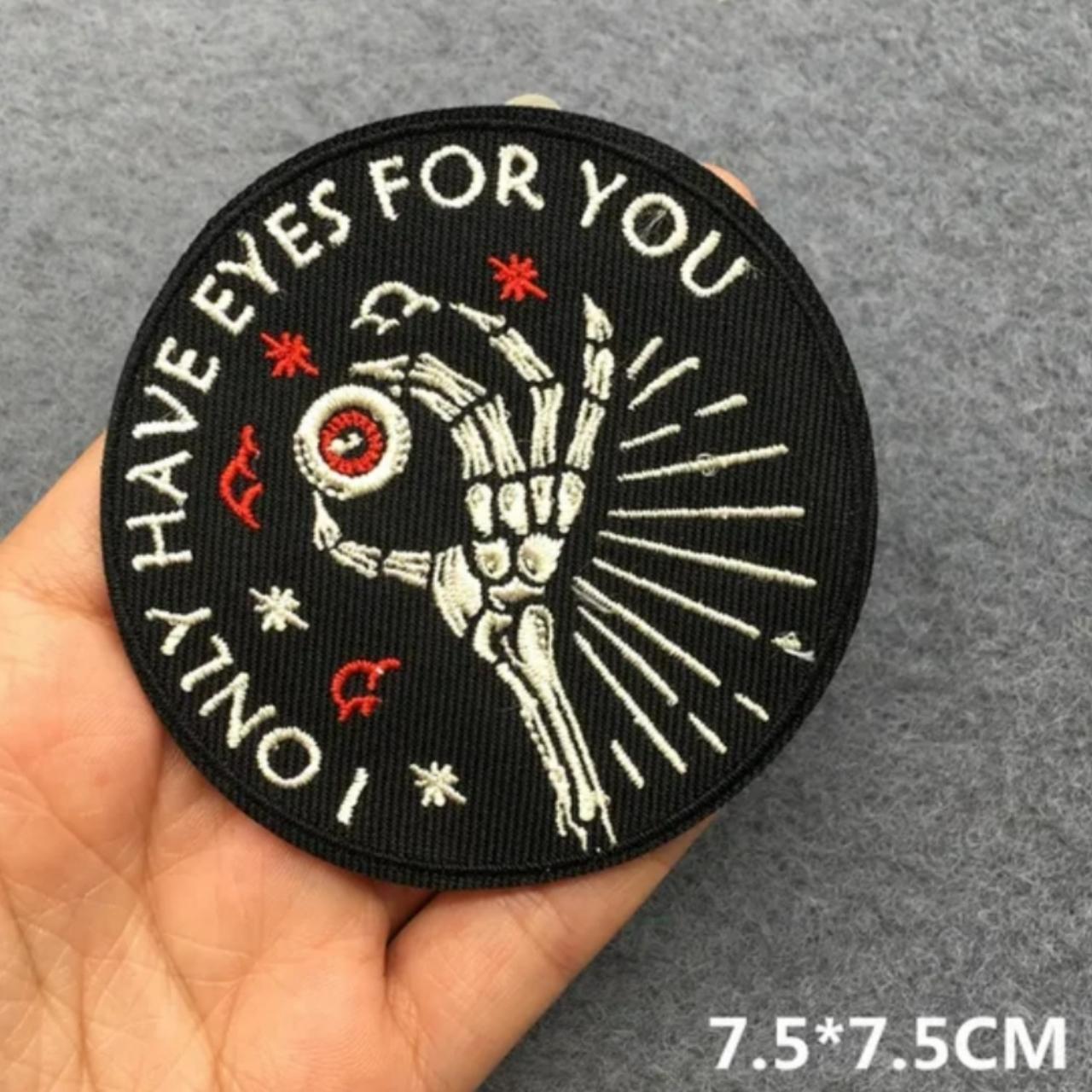 Embroidered Horror Patches, Iron Patch Punk Horror