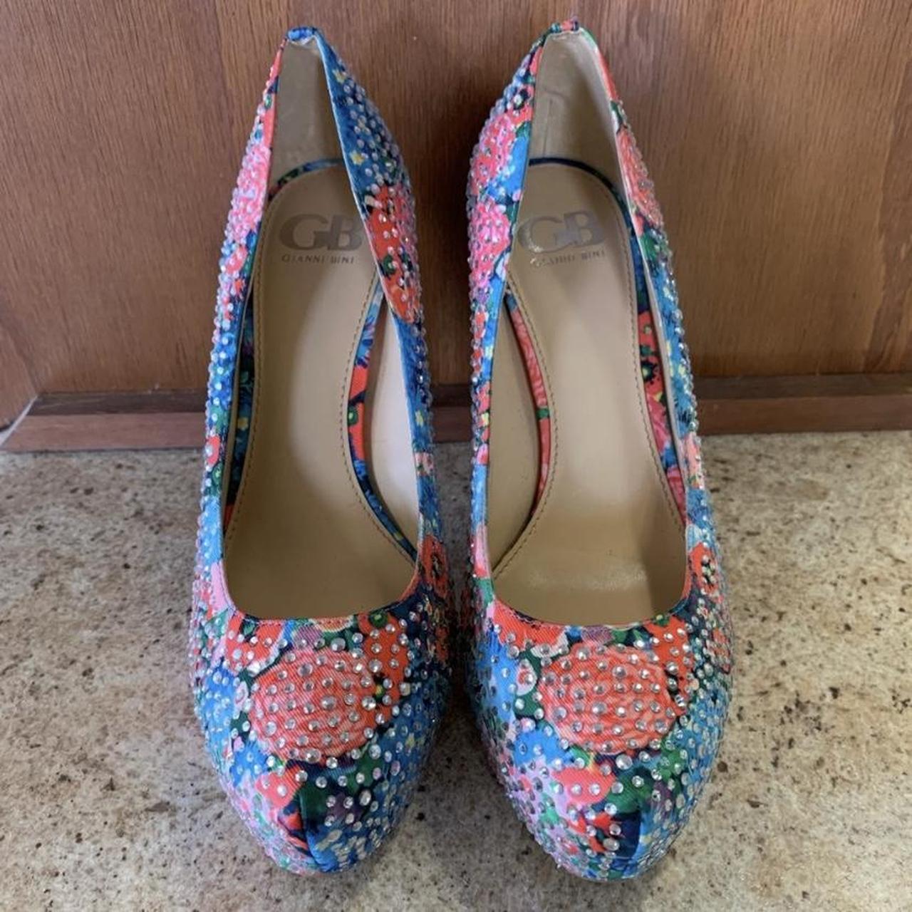 Gianni bini hot sale floral shoes