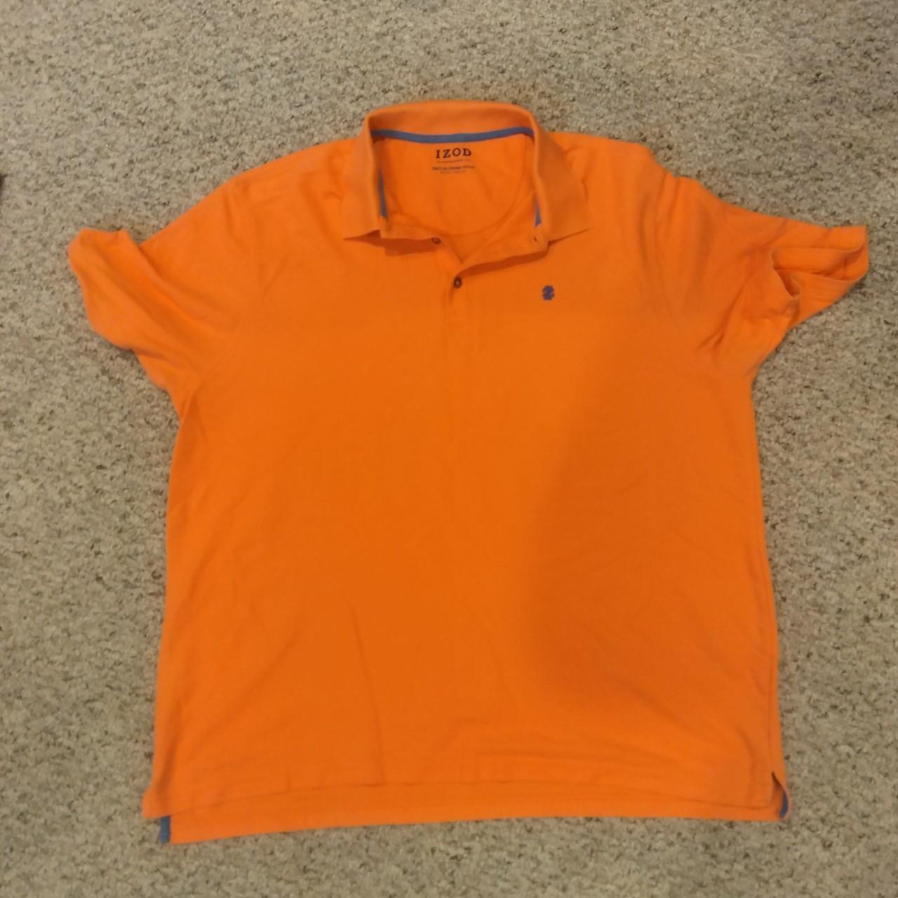 Izod Men's Orange Polo-shirts | Depop