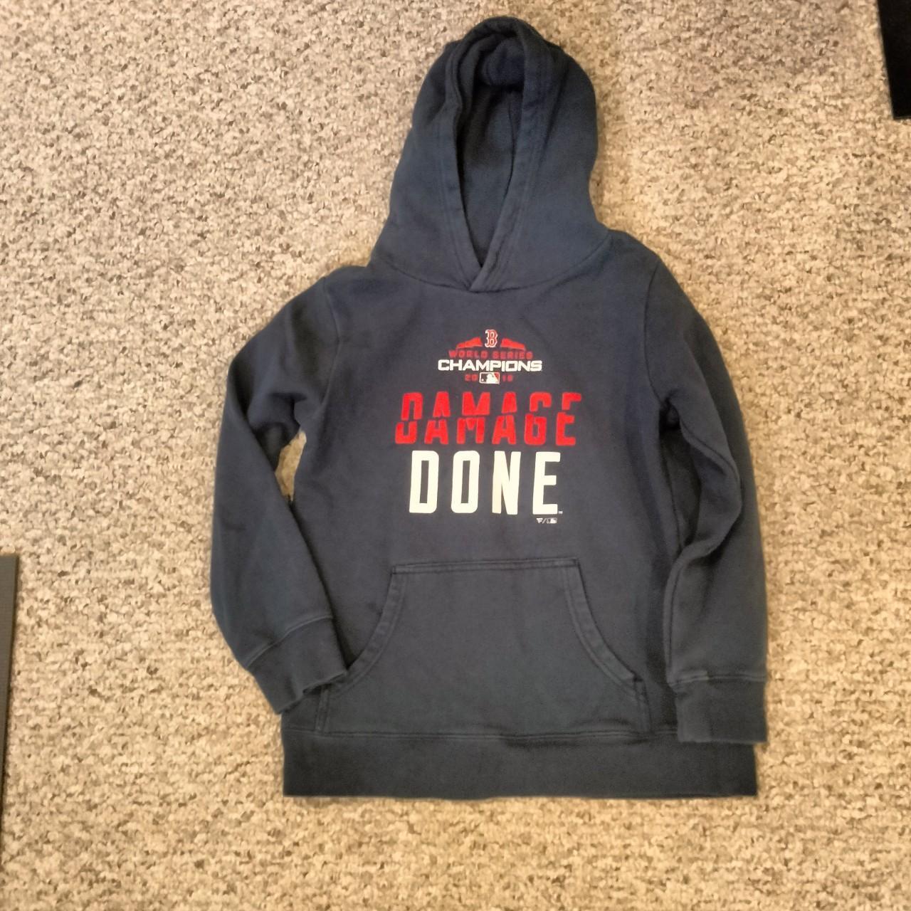 Damage done store hoodie red sox