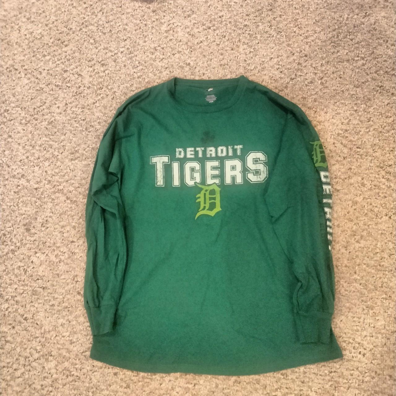 Detroit Tiger Long Sleeve Shirt barely worn  - Depop