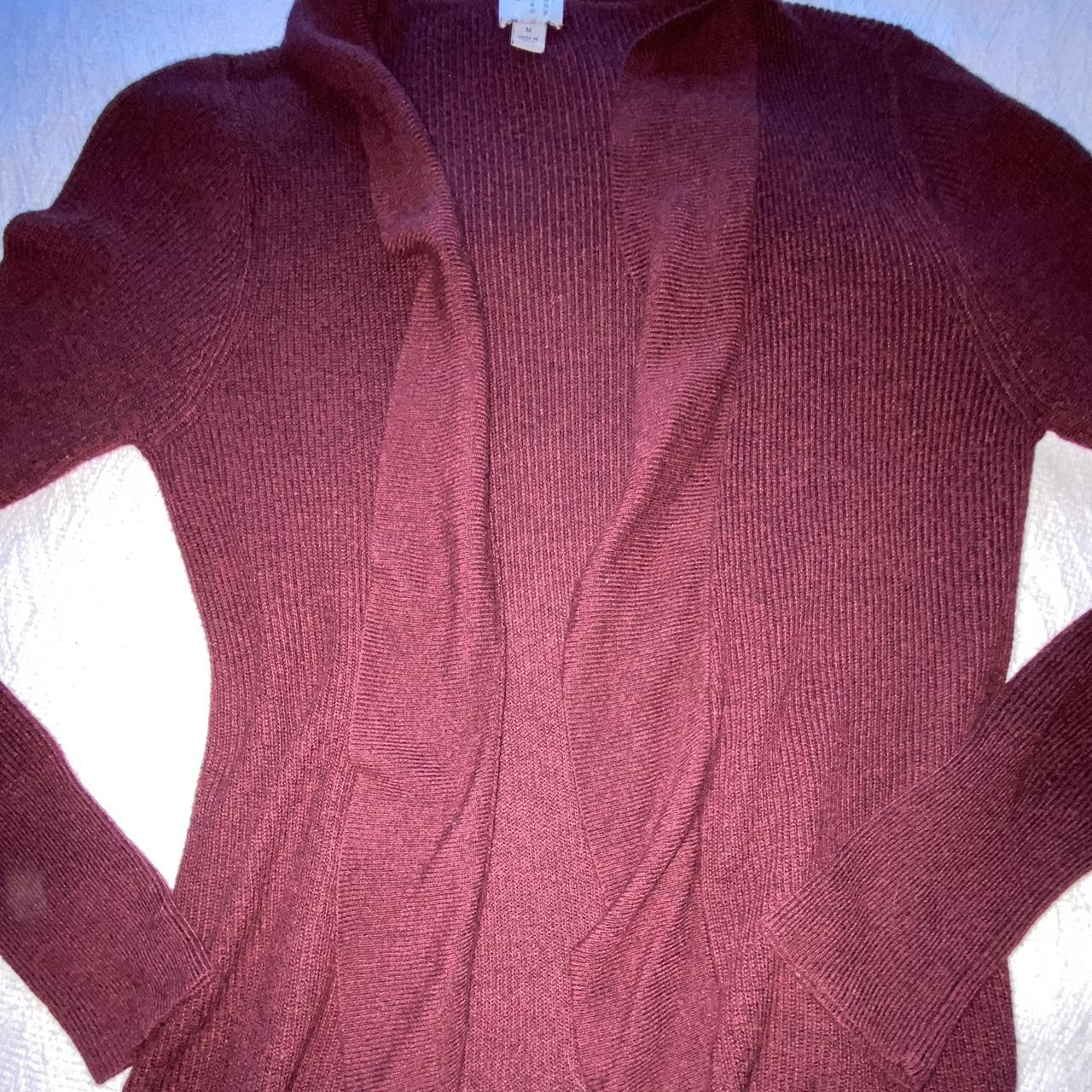 Wine Red Cardigans - Depop