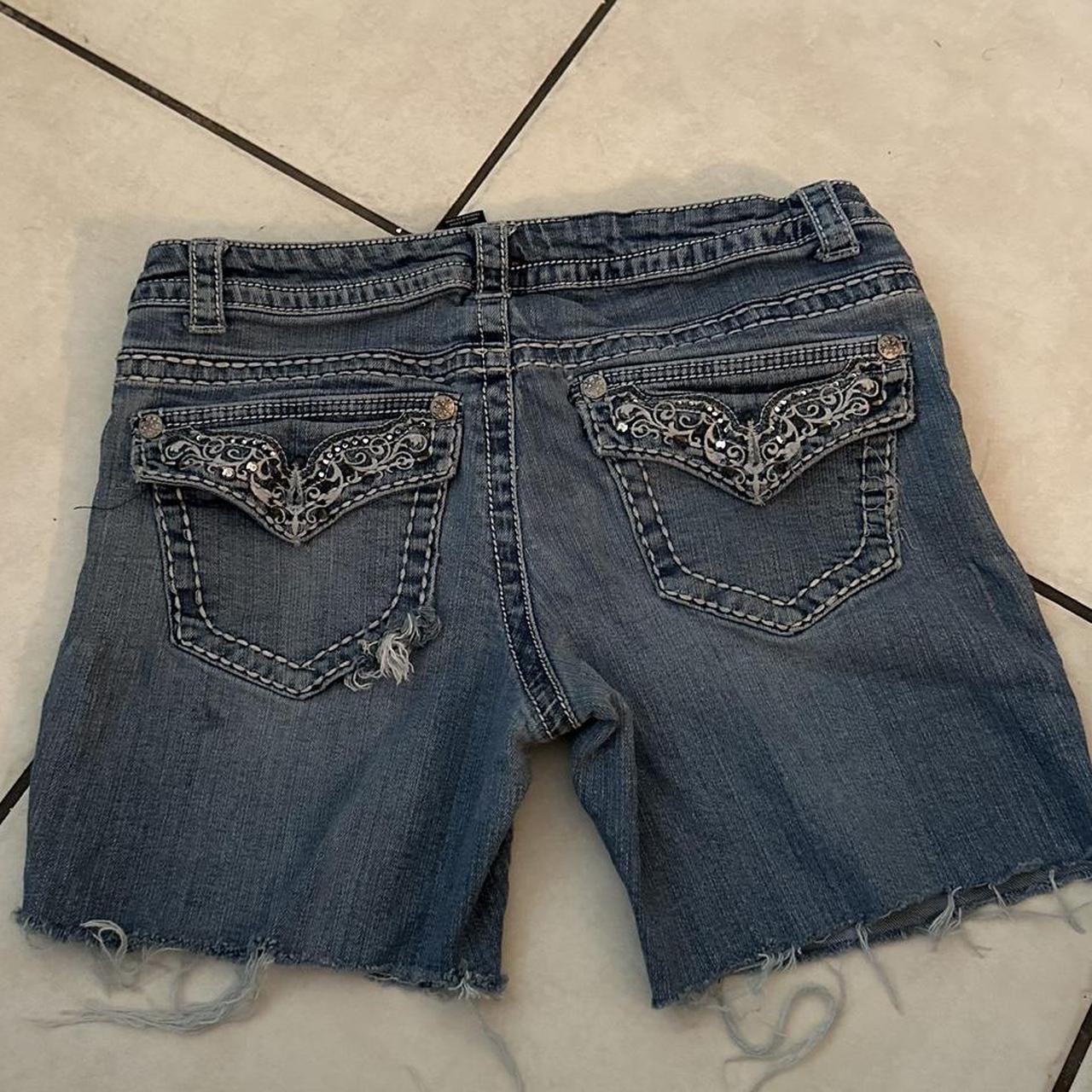 パンツ Birth Of  Child rhinestone Jorts S 20K Diamond Starlight Denim Shorts IN Black – Birth Of Royal