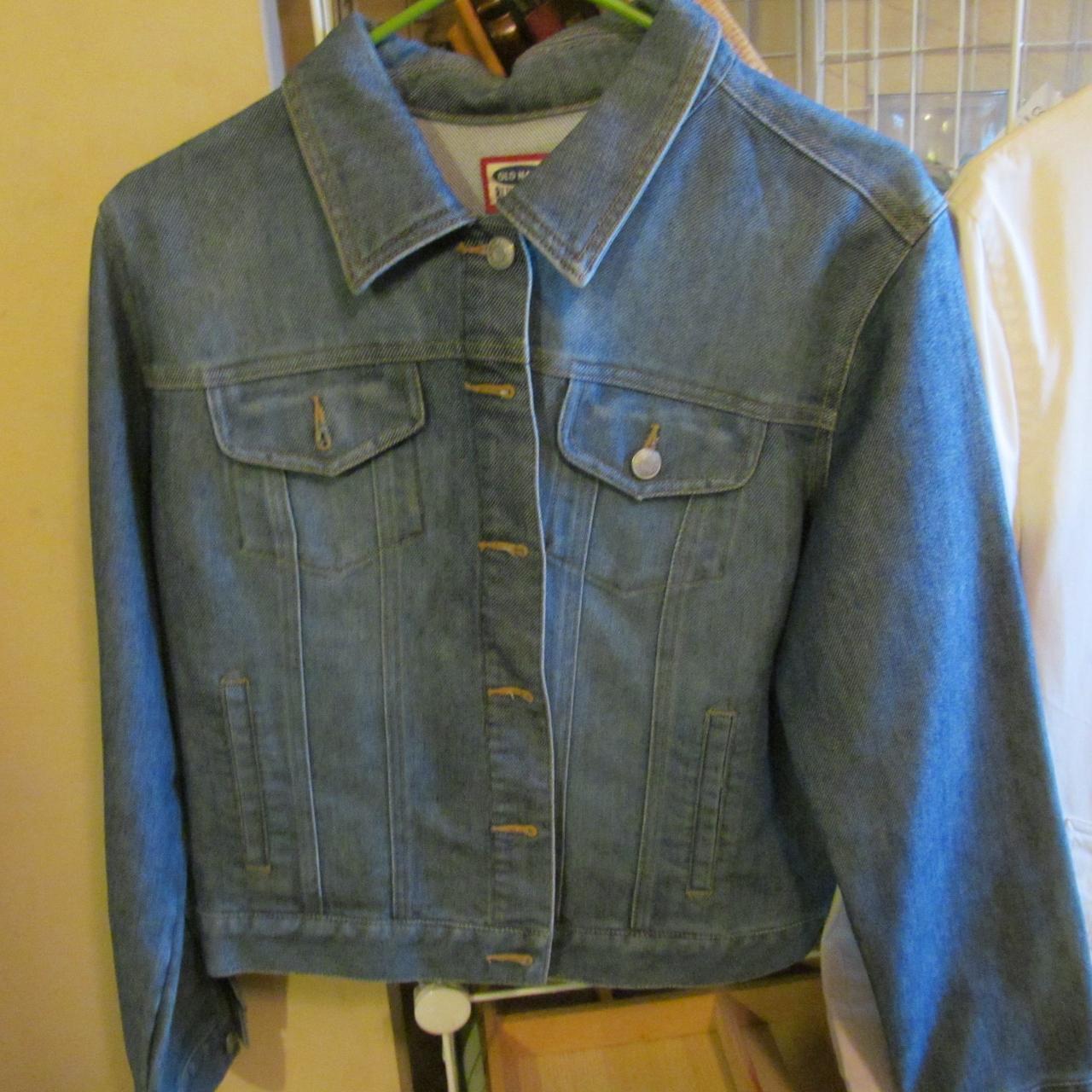 OLD NAVY; Blue Denim Jacket W/ Buttons - Depop