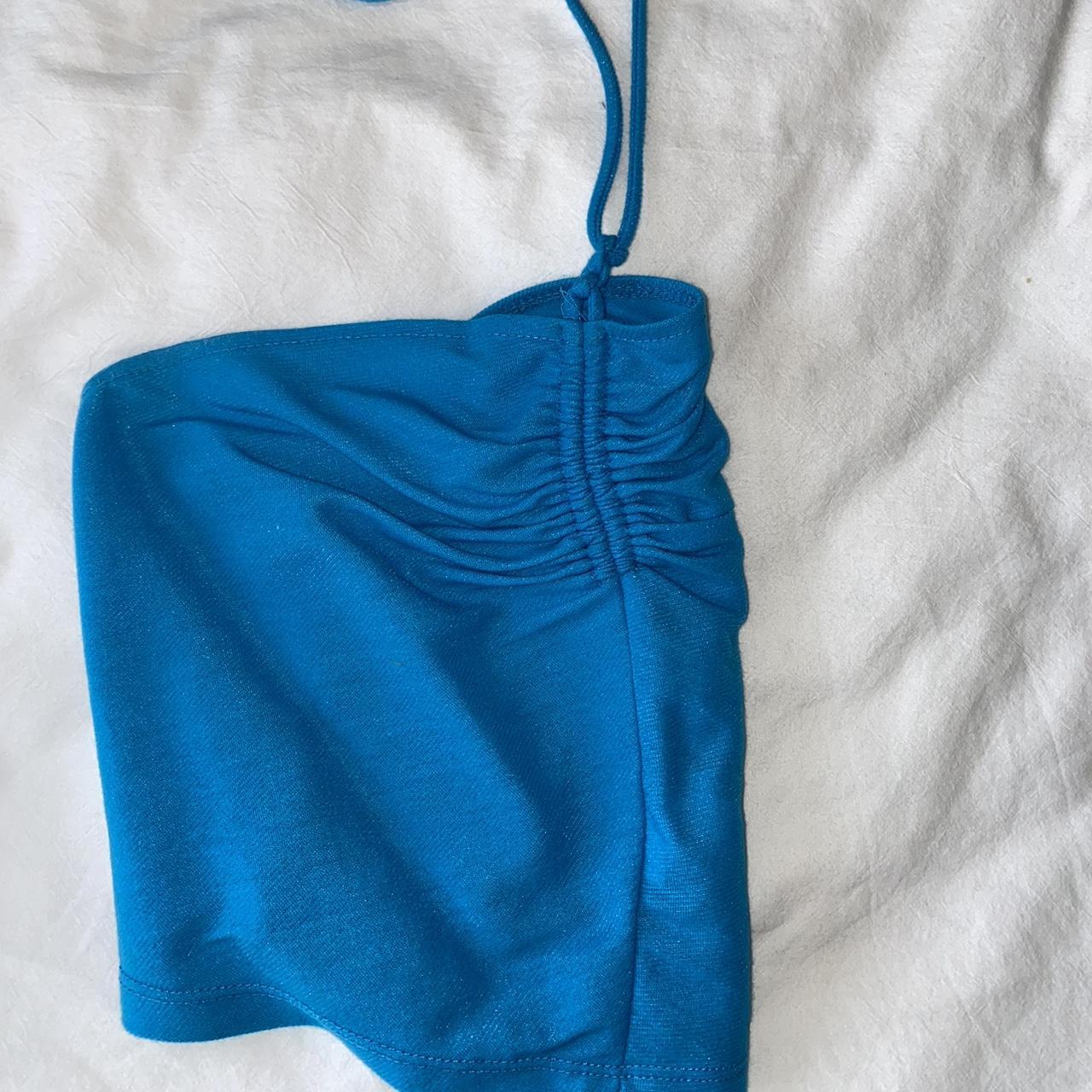 Zara Women's Blue Croptop Depop