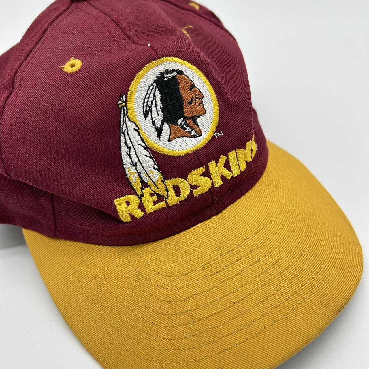 vintage redskins tshirt yellow large #vintage - Depop