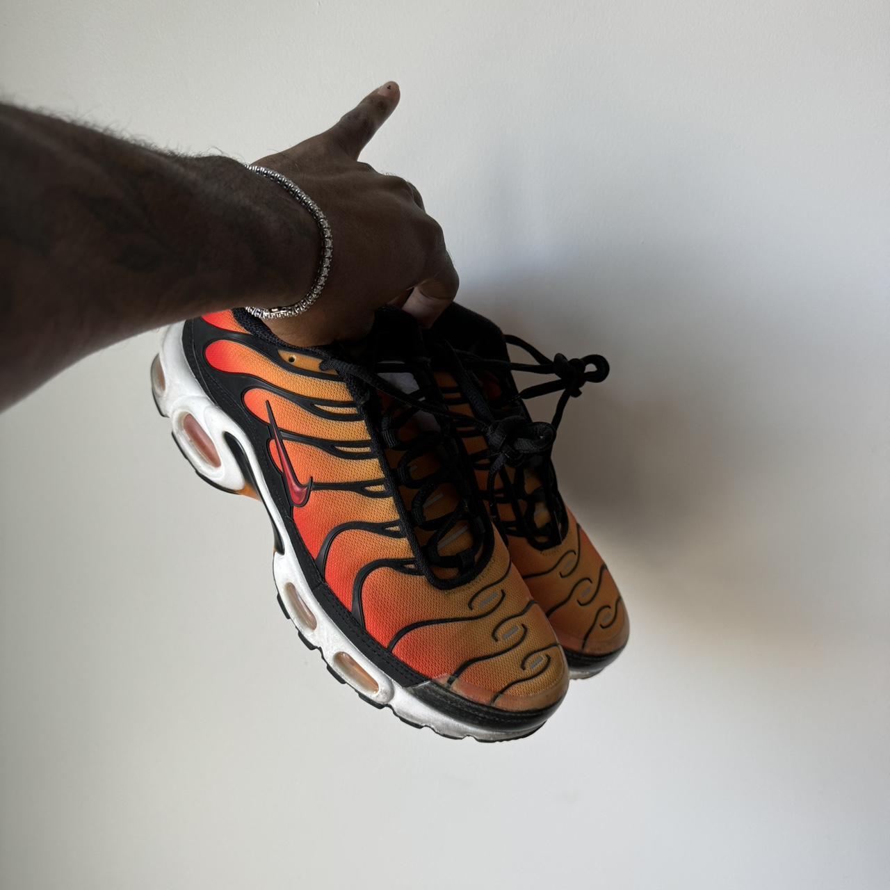 nike tn grey and orange