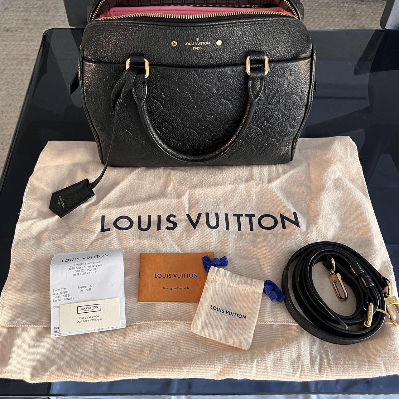 LOUIS VUITTON Speedy Bandouliere 25 Empreinte. Depop