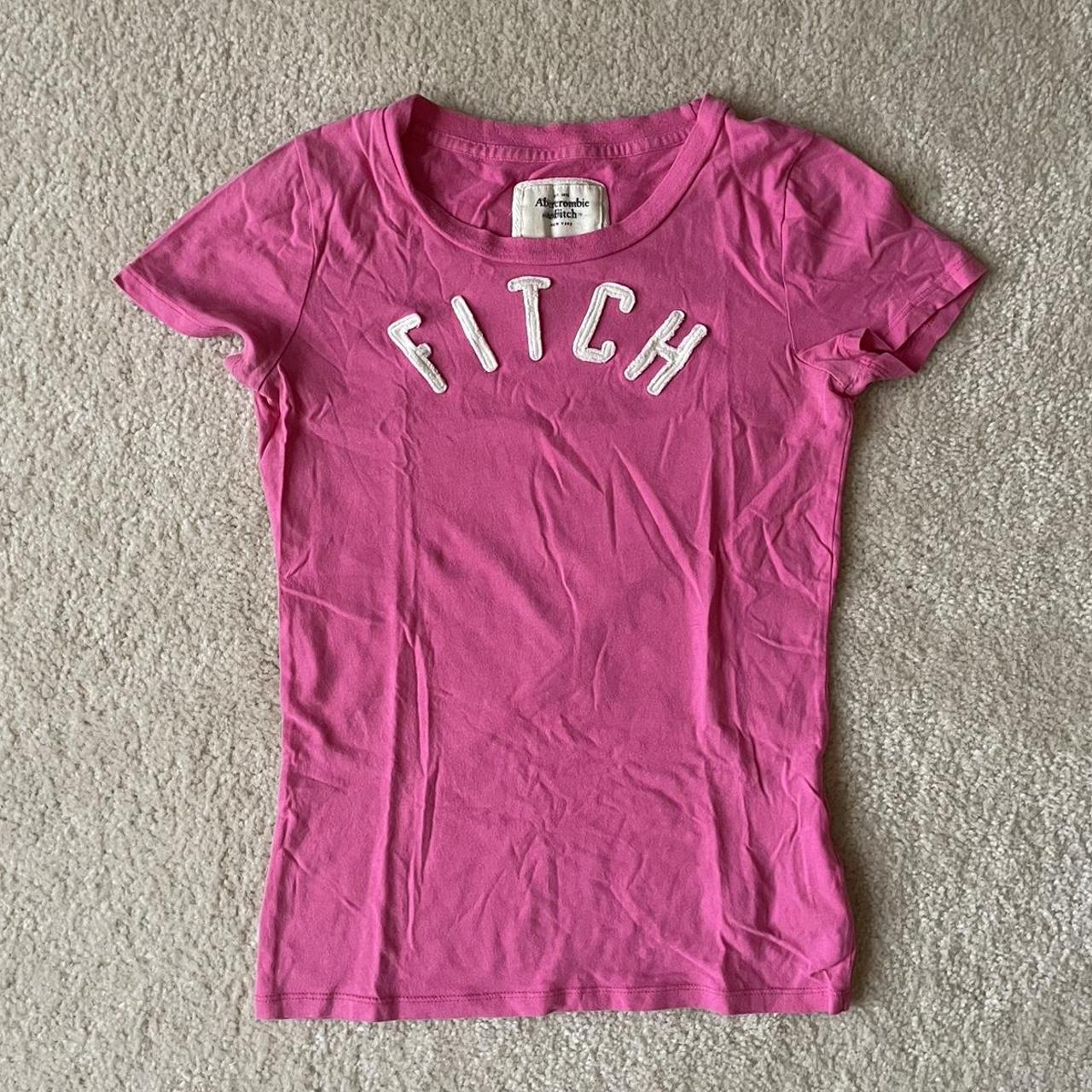 Abercrombie & Fitch Women's Pink T-shirt | Depop