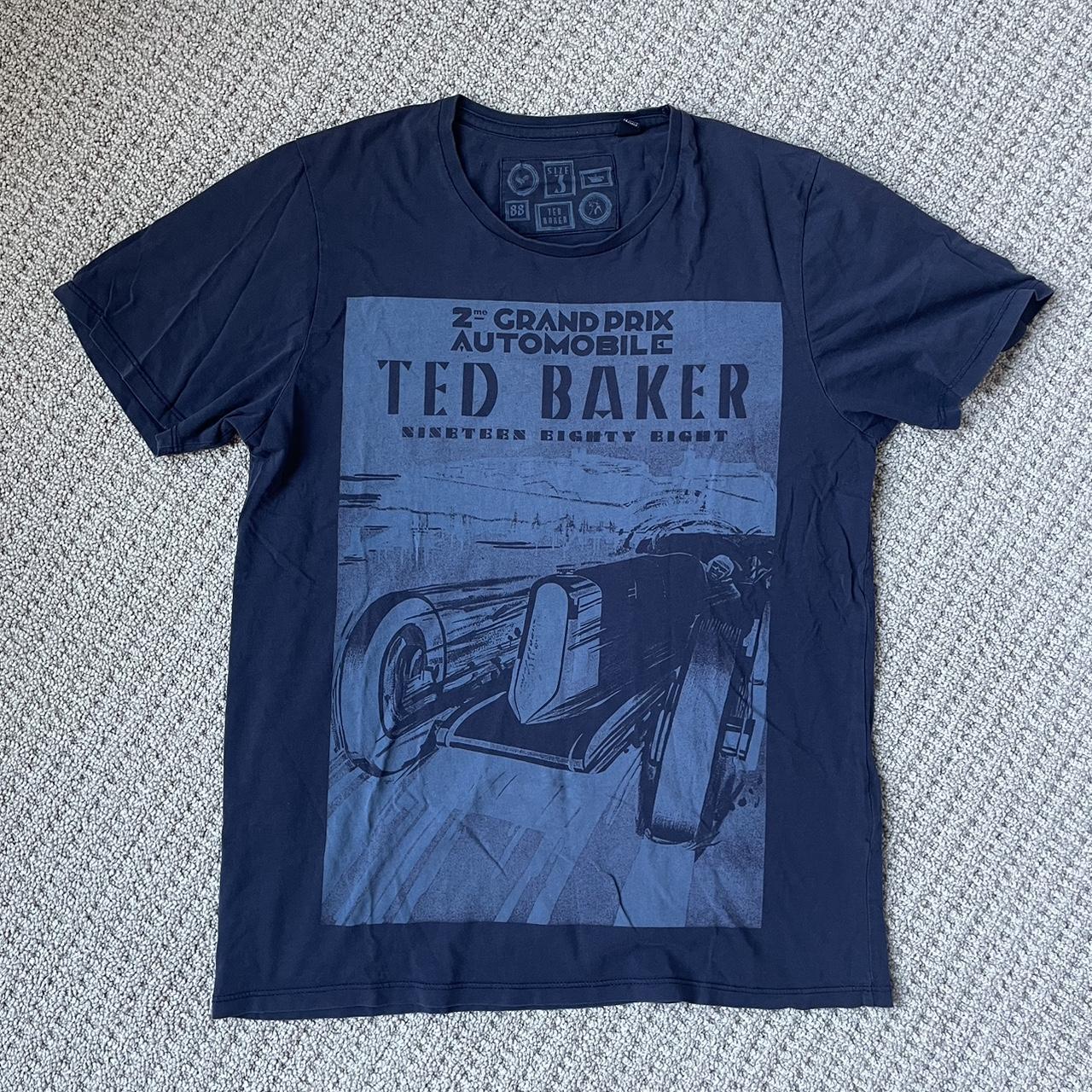 Ted Baker Grand Prix Tee Vintage aesthetic t-shirt... - Depop