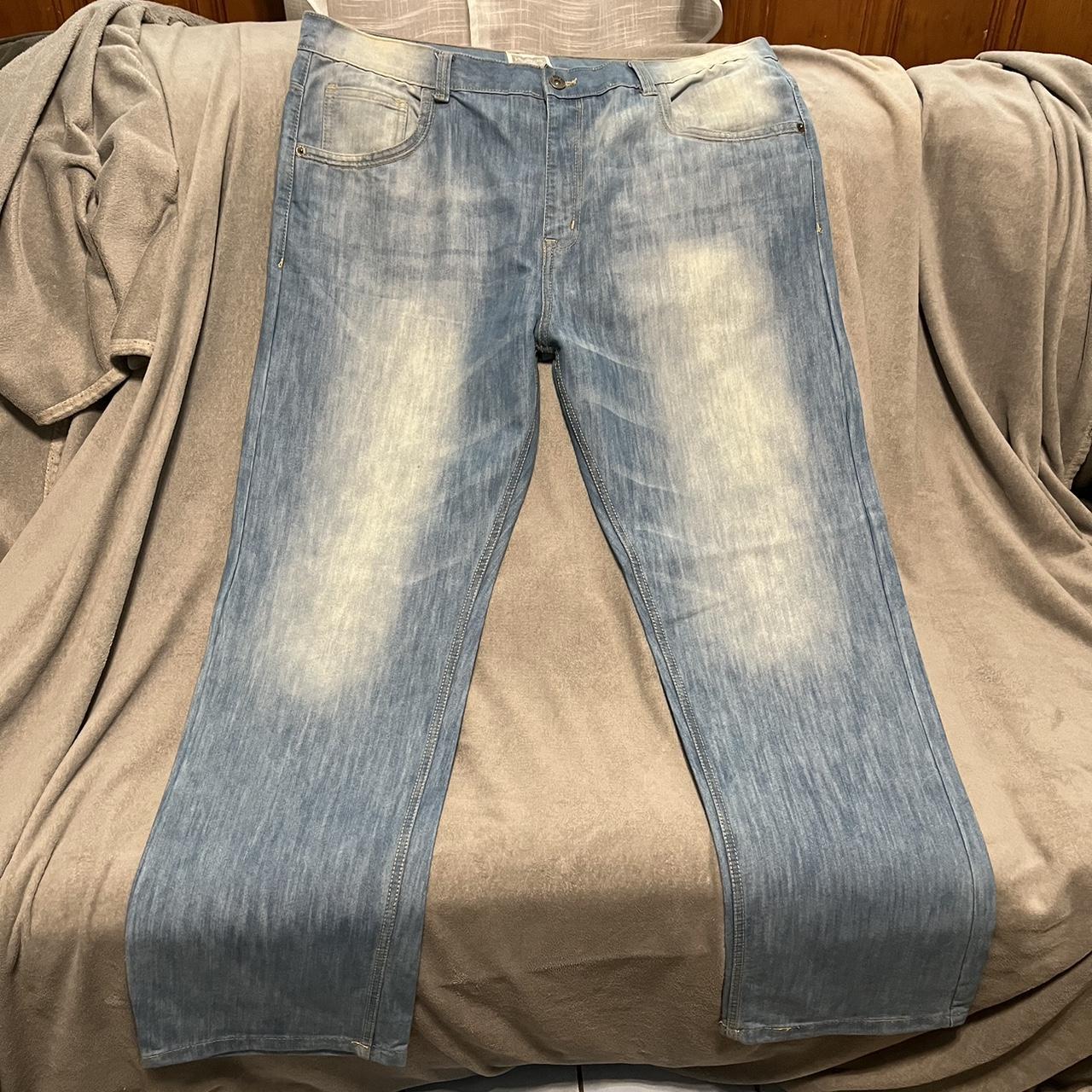 Halifax Men's Blue and Navy Jeans Depop