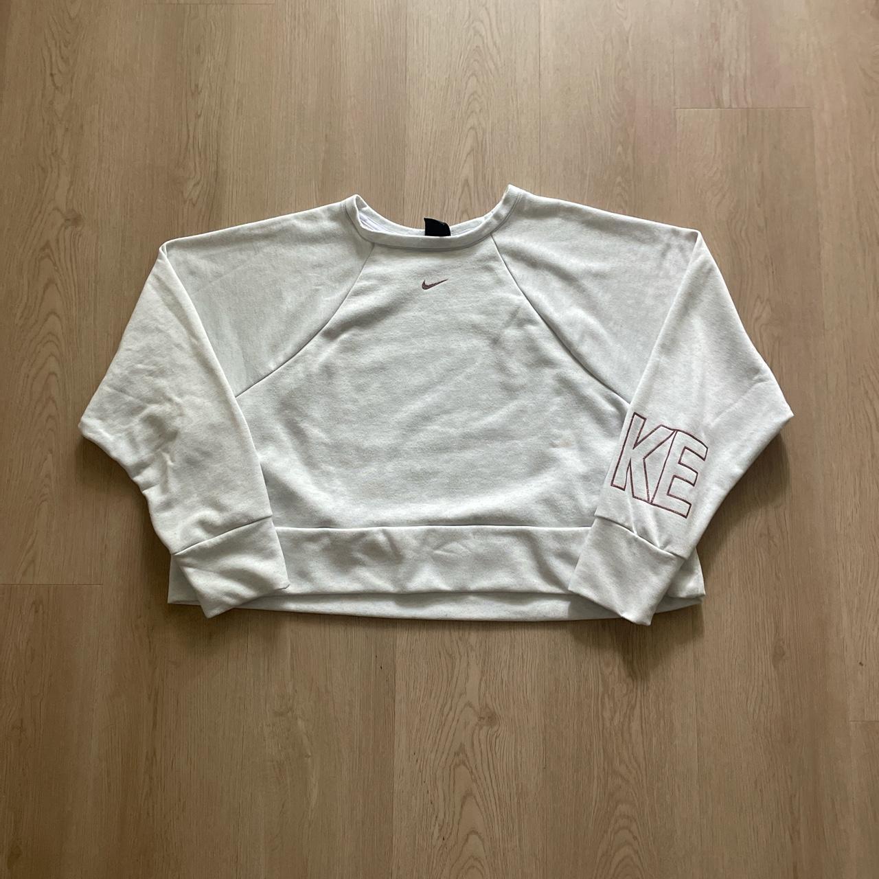 White nike hotsell crop sweater