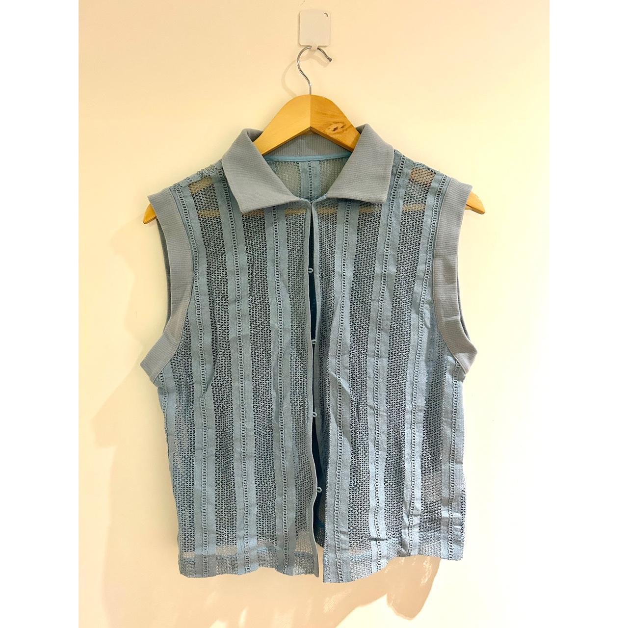 Women's Blue Vest Depop